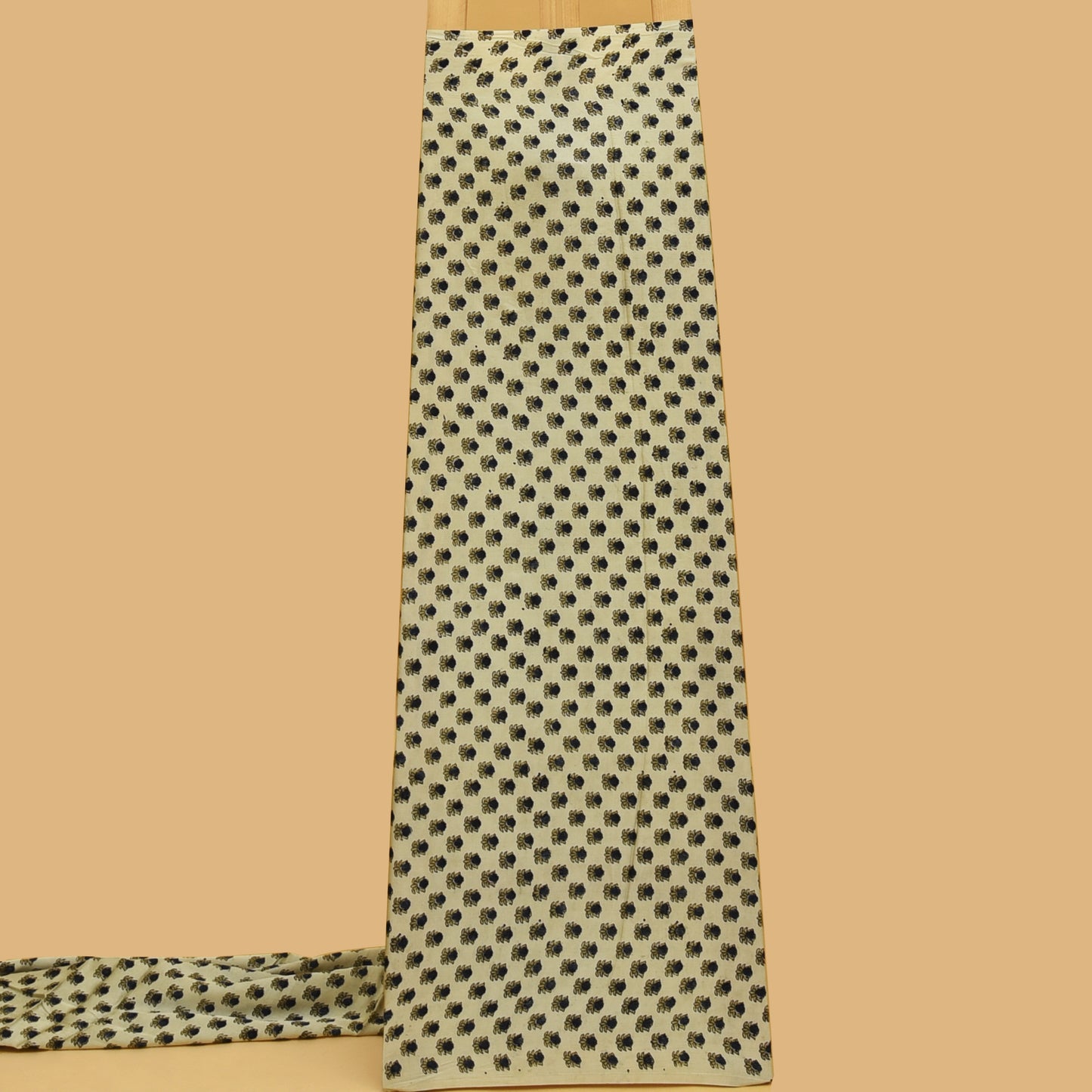 Multicolor Bember Satin Modal Ajrakh Print Fabric