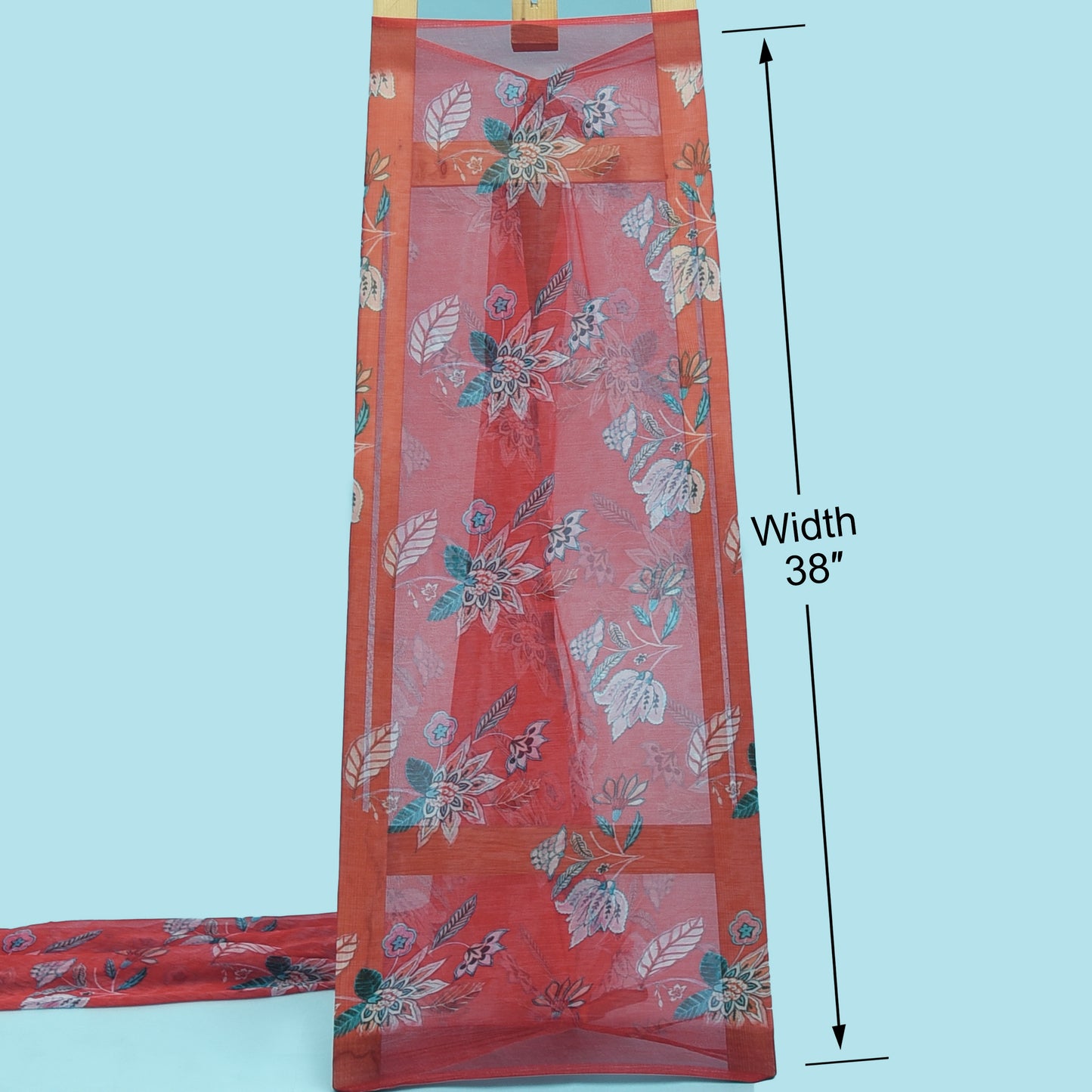 Muslin Digital Print Fabric For Suit With Chiffon Duppatta (Width 38")