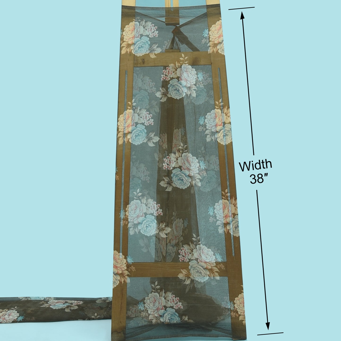 Muslin Digital Print Fabric For Suit With Chiffon Duppatta (Width 38")