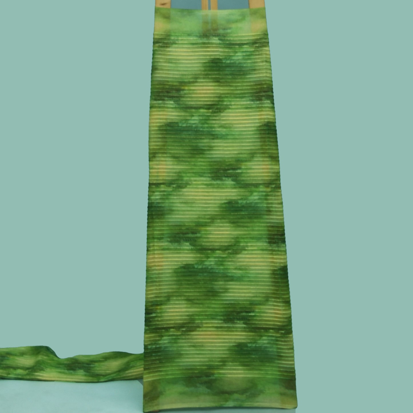 Multicolor Chanderi Tissue Embroidery Fabric