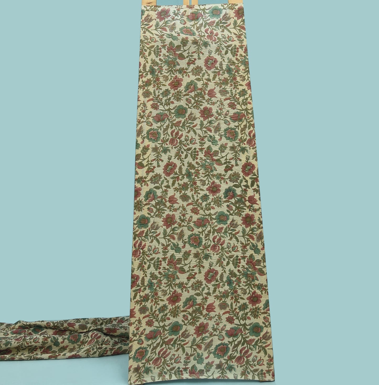 Floral Tissue Jaquard Crepe Print Fabric