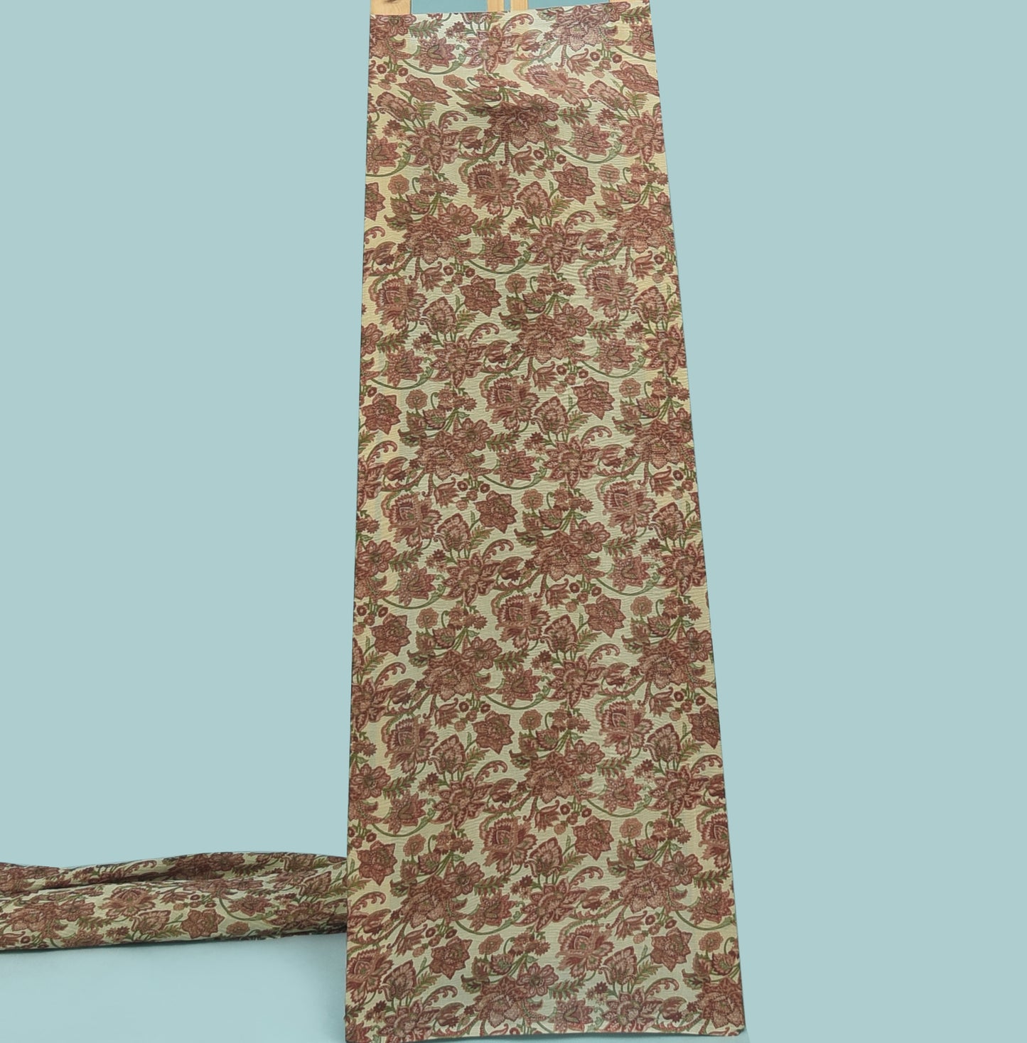 Floral Tissue Jaquard Crepe Print Fabric