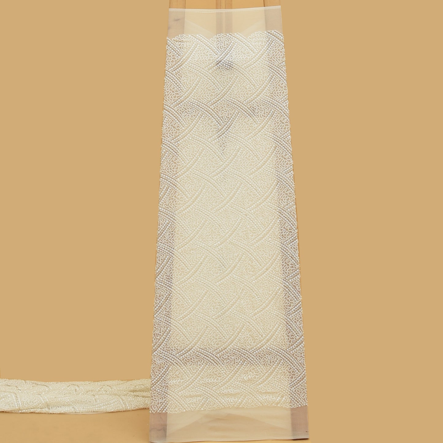 Dyeable Georgette Embroidery Fabric