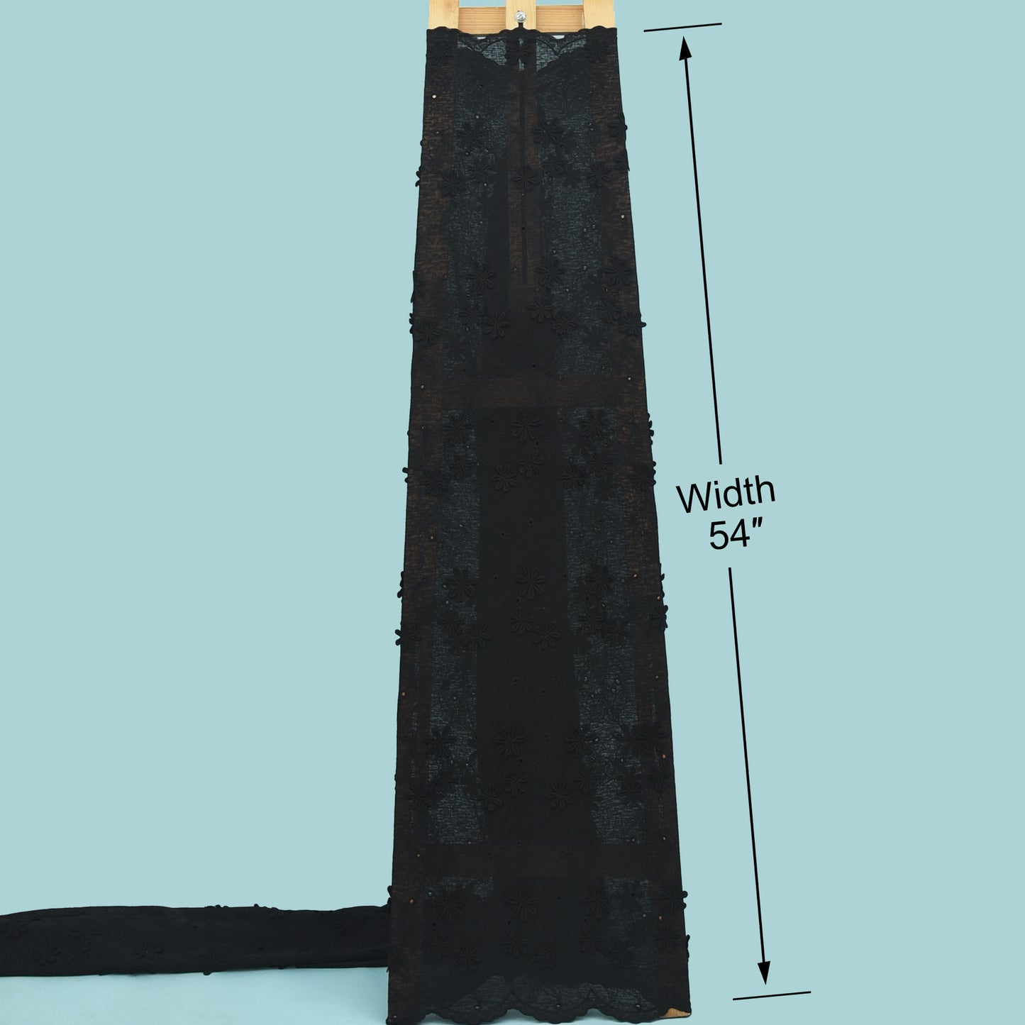 Net Lycra Embroidery Fabric