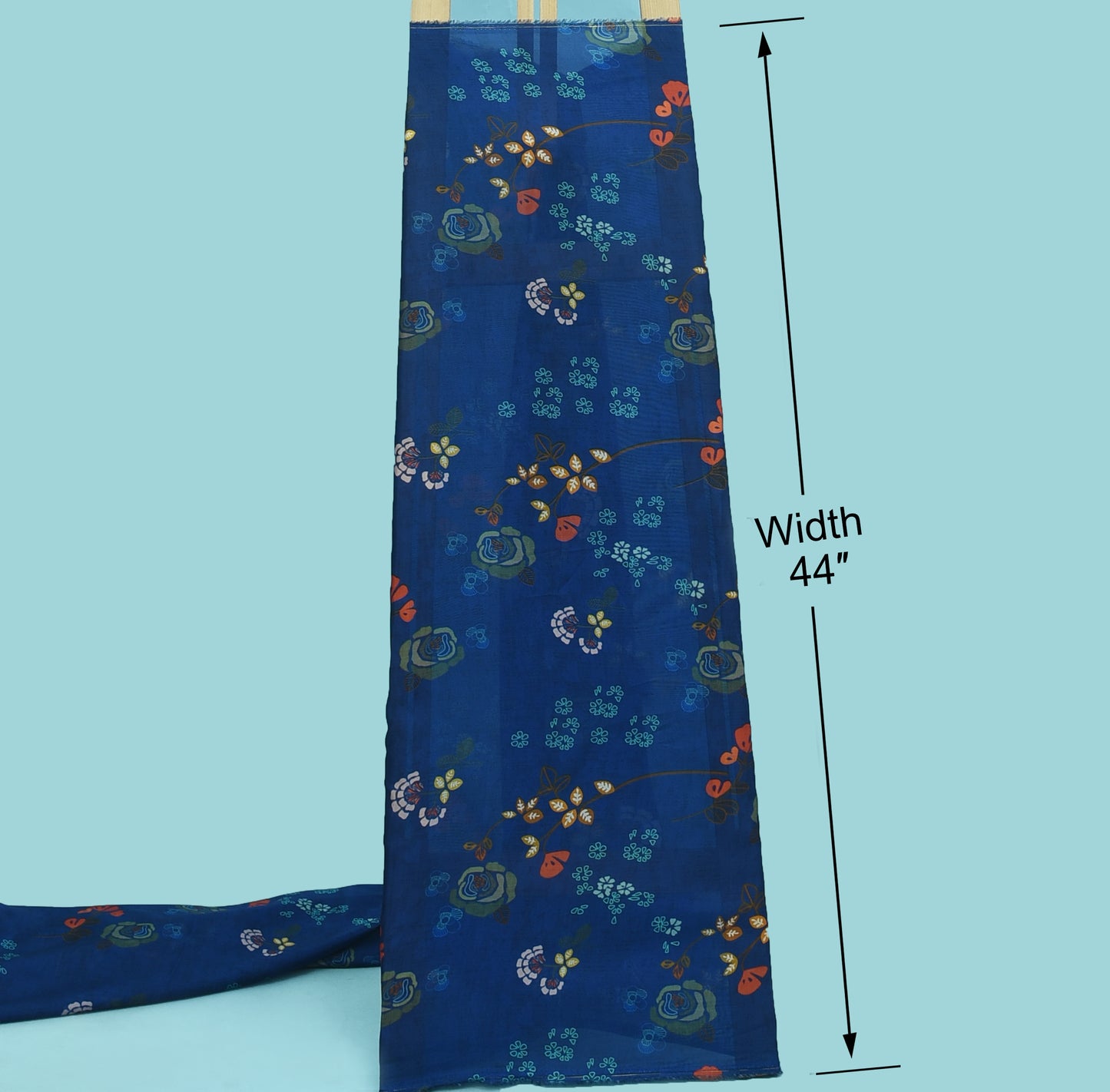 Floral Organza Silk Print Fabric