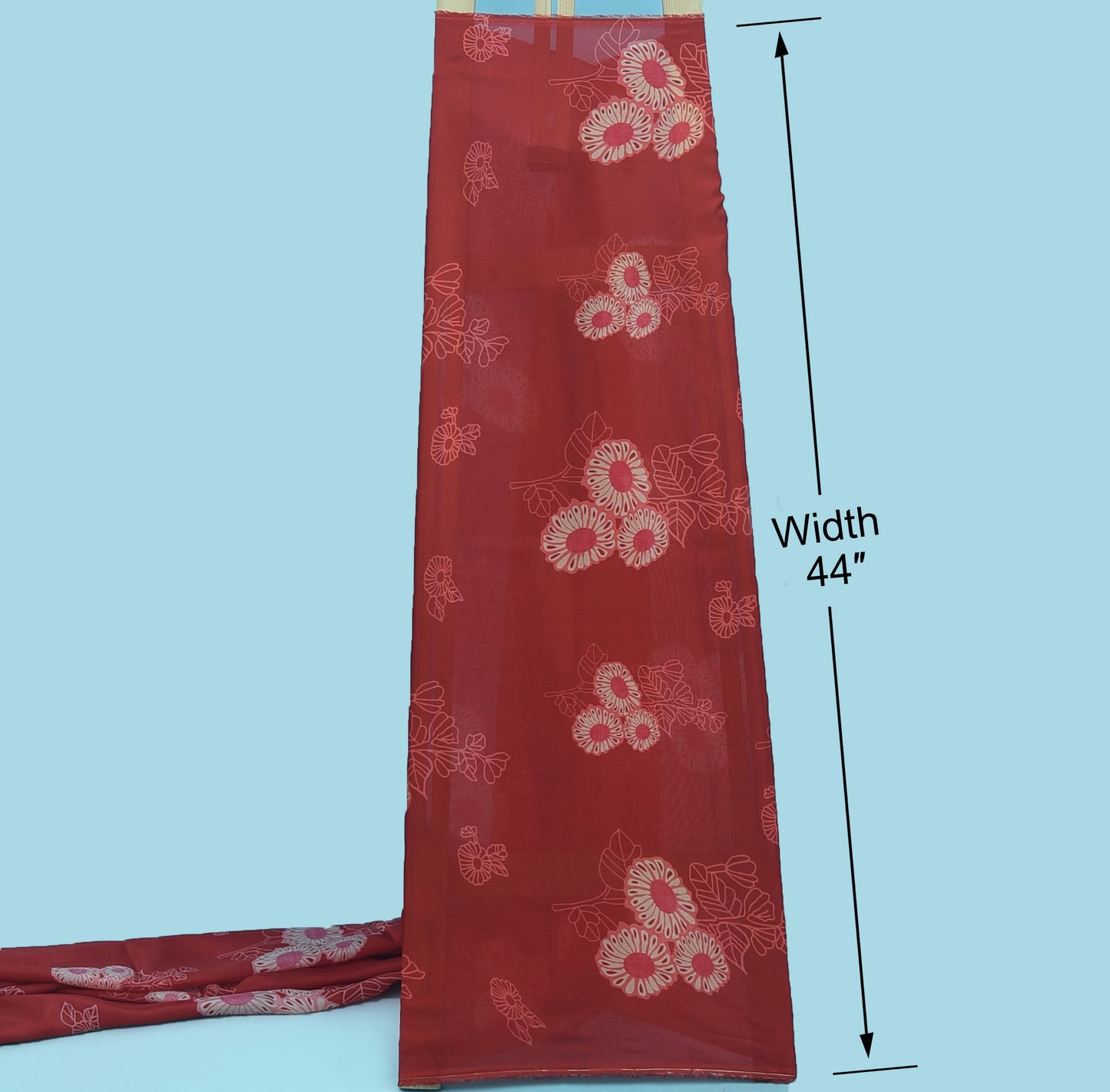 Floral Organza Silk Print Fabric