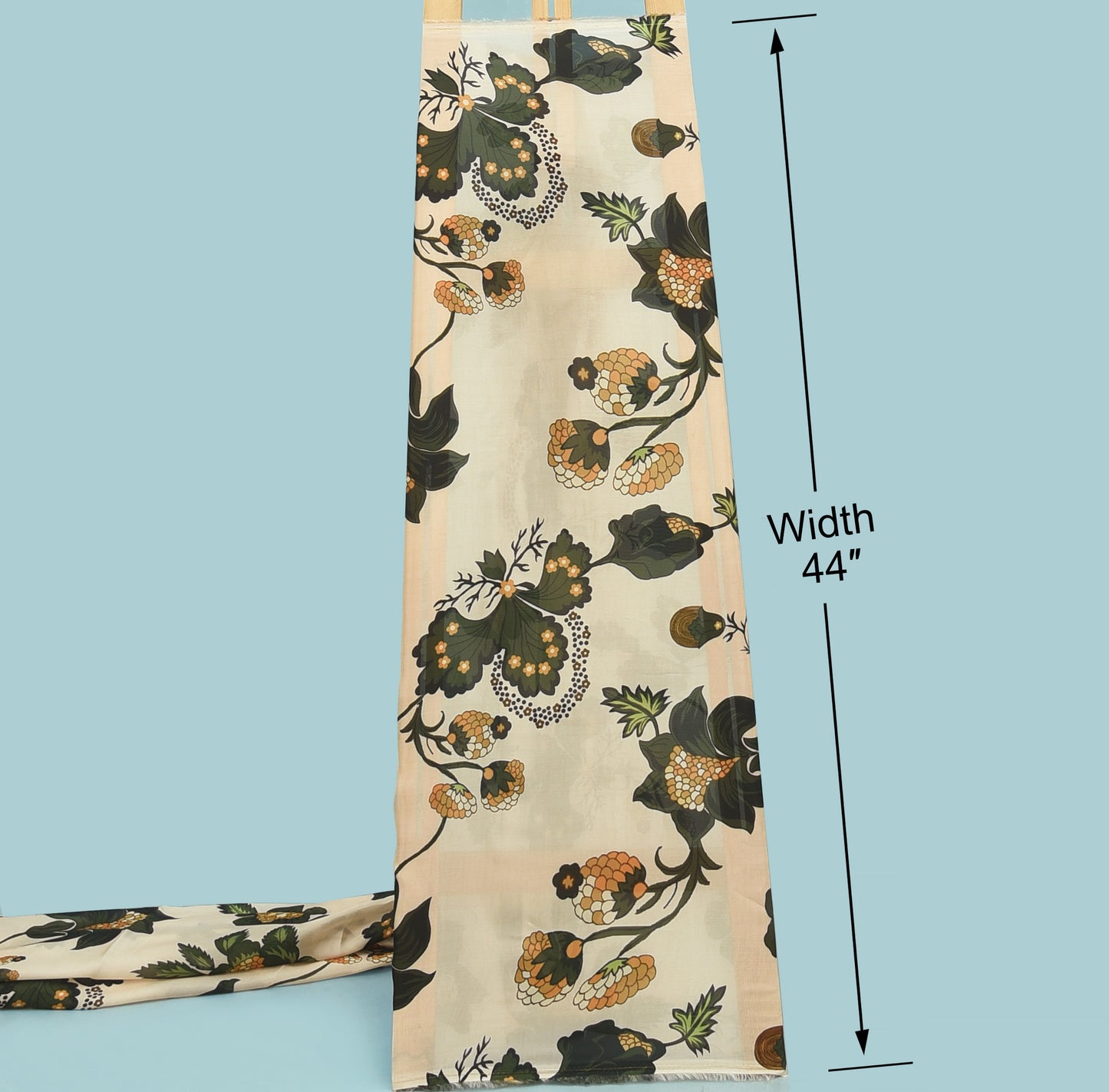 Floral Organza Silk Print Fabric