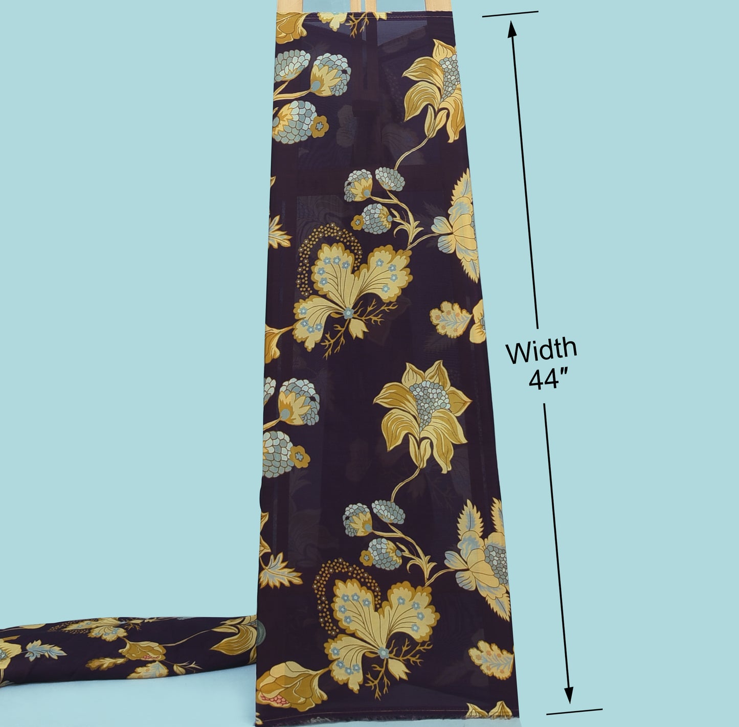 Floral Organza Silk Print Fabric