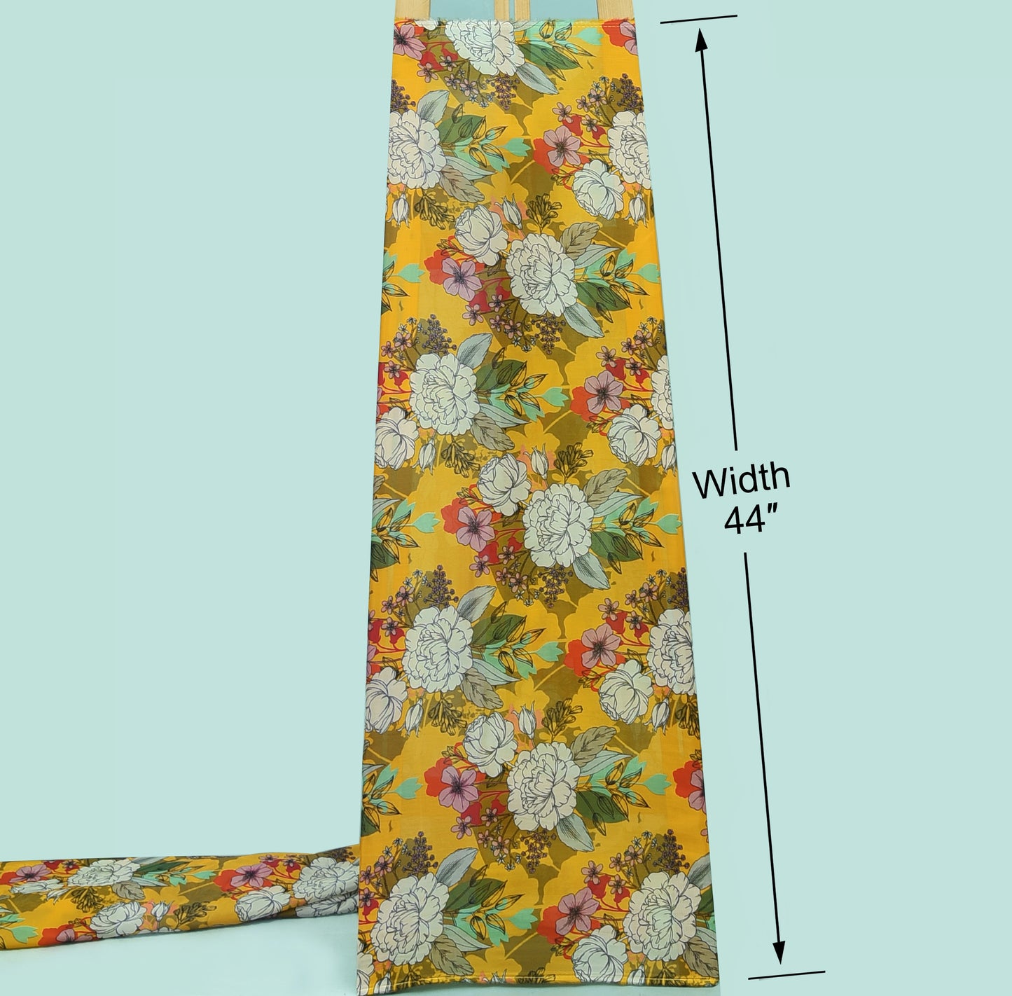 Floral Organza Silk Print Fabric