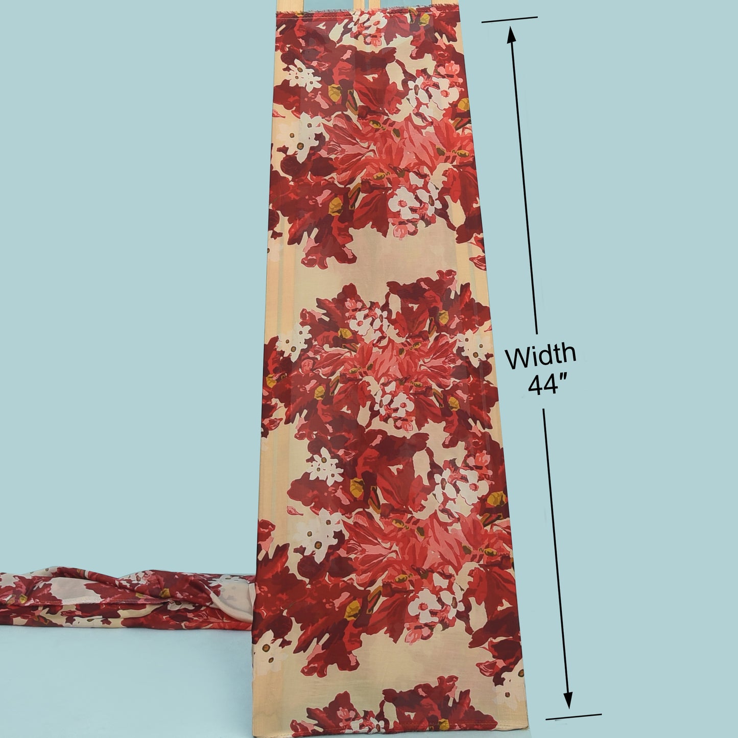 Multicolor Organza Silk Print Fabric