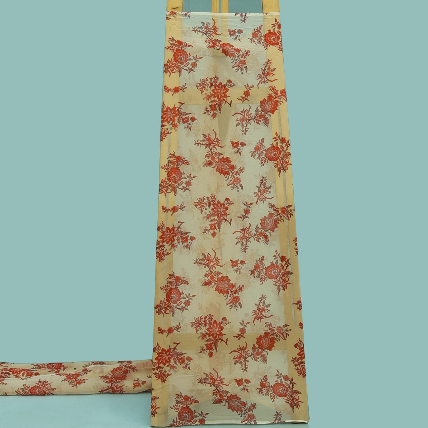 Multicolor Organza Print Fabric