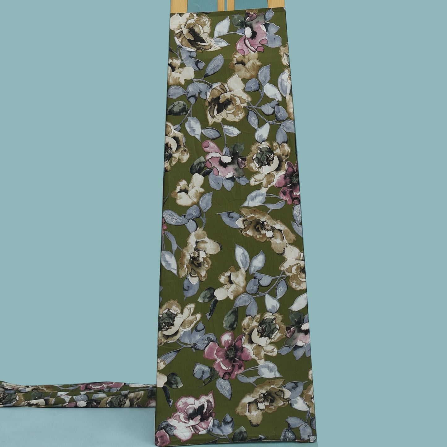 Multicolor Zara Satin Print Fabric