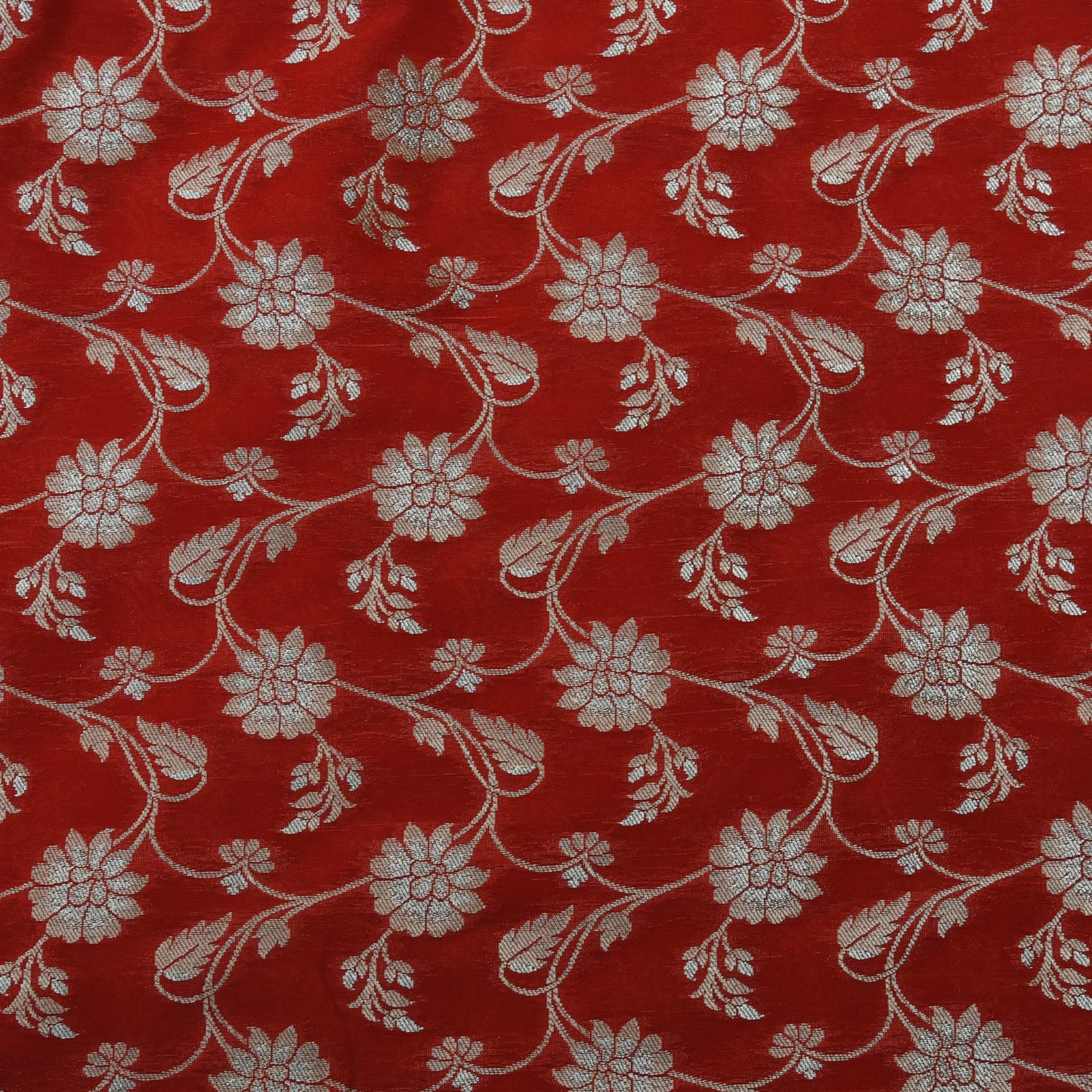 Red Color Kadwa Brocade Fabric