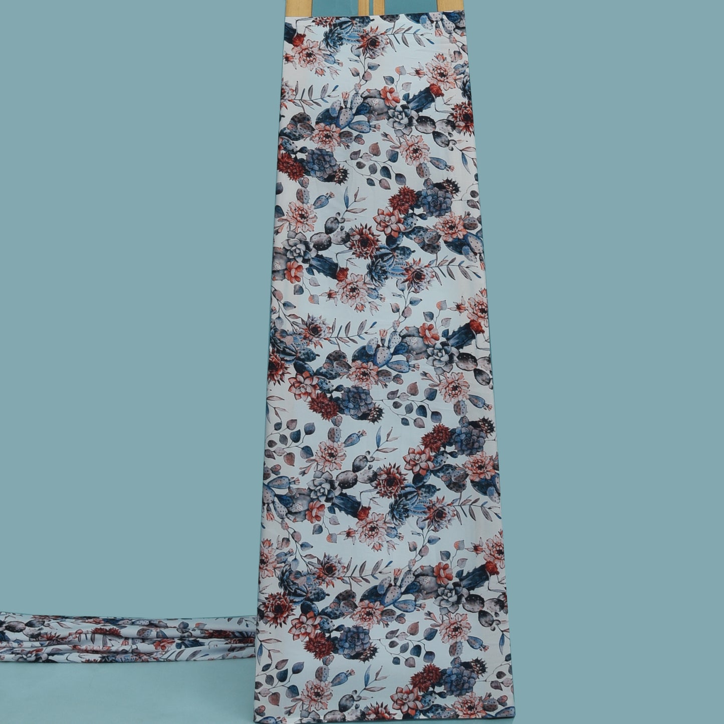 Multicolor Zara Satin Print Fabric