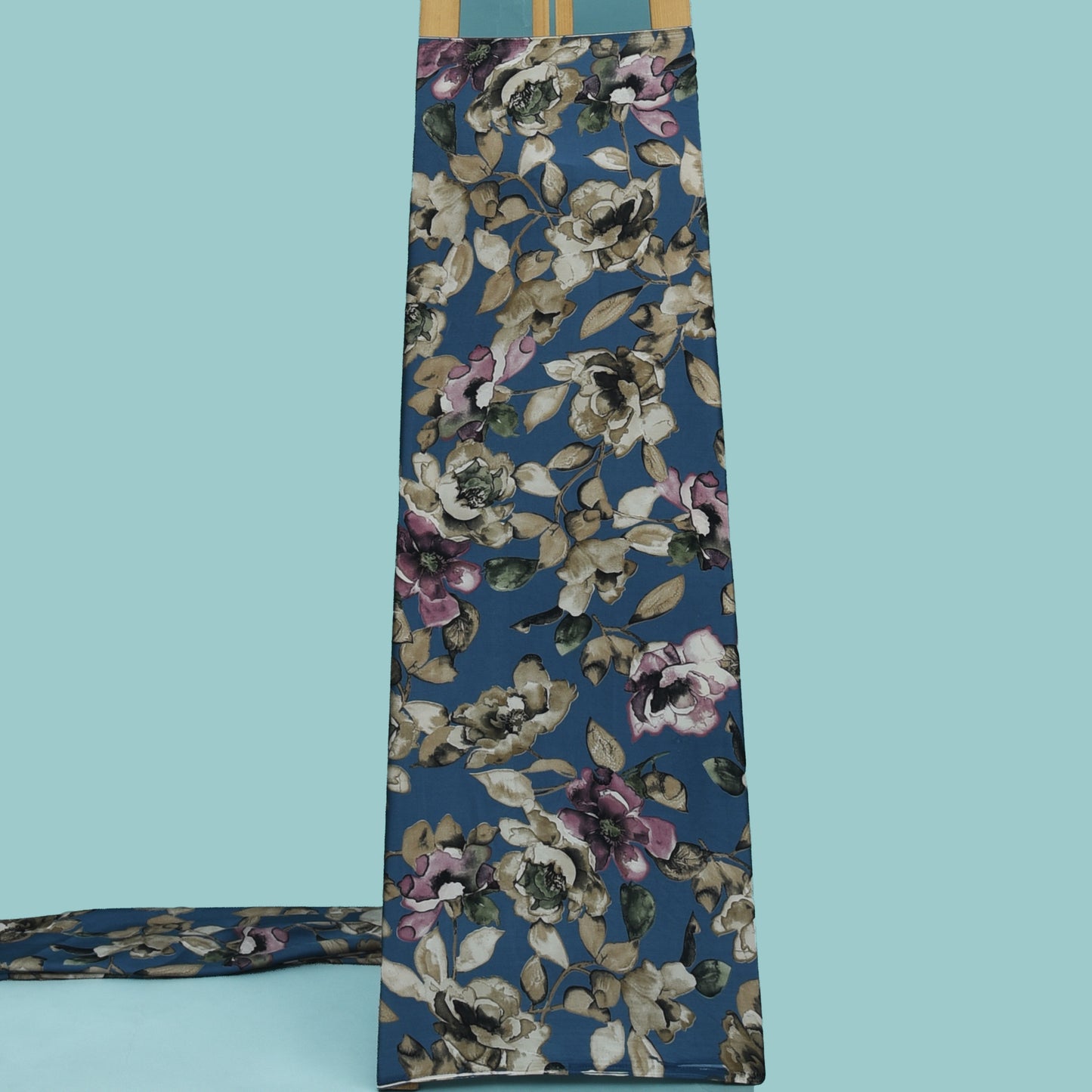 Multicolor Zara Satin Print Fabric