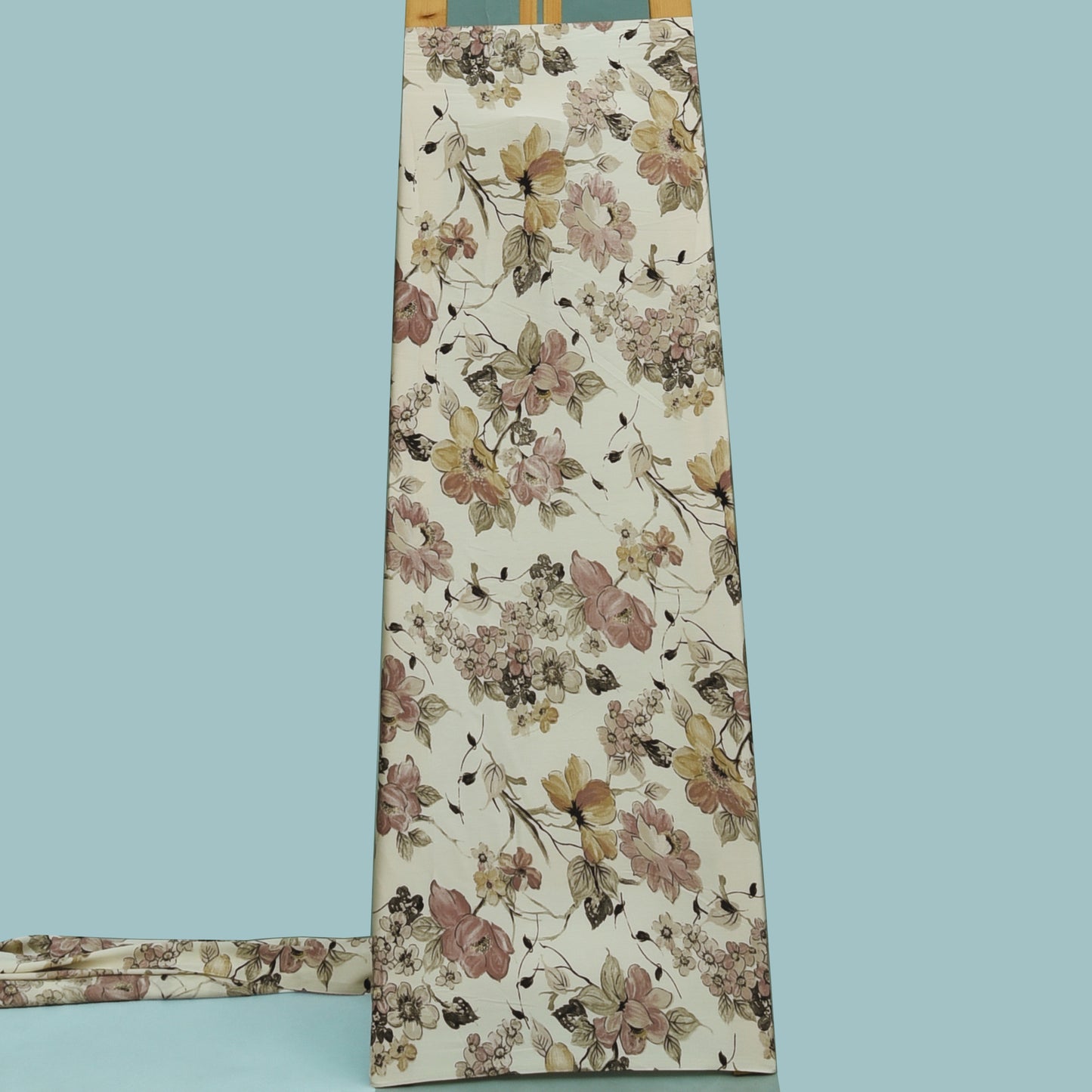 Multicolor Zara Satin Print Fabric