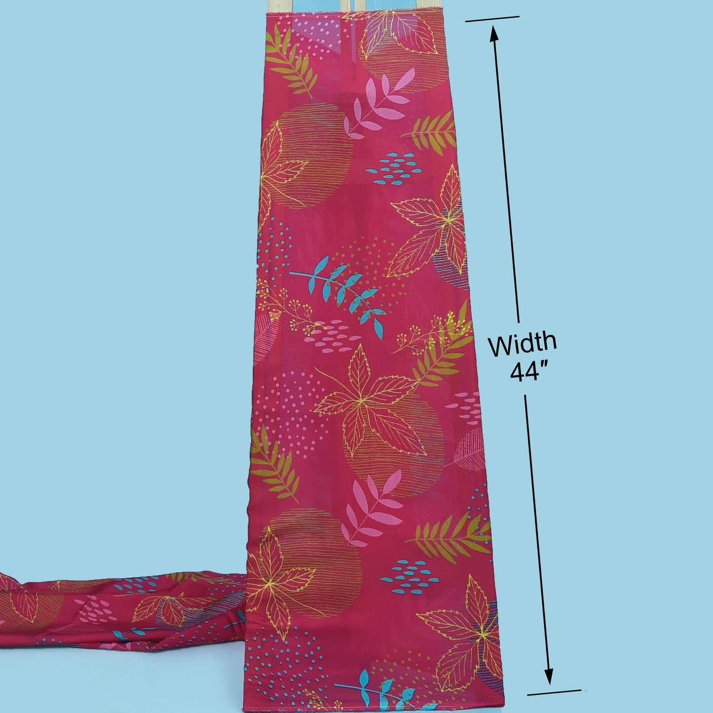 Multicolor Organza Silk Print Fabric