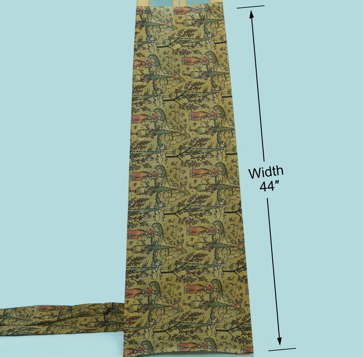 Multicolor Crush Chiffon Hydra Print Fabric