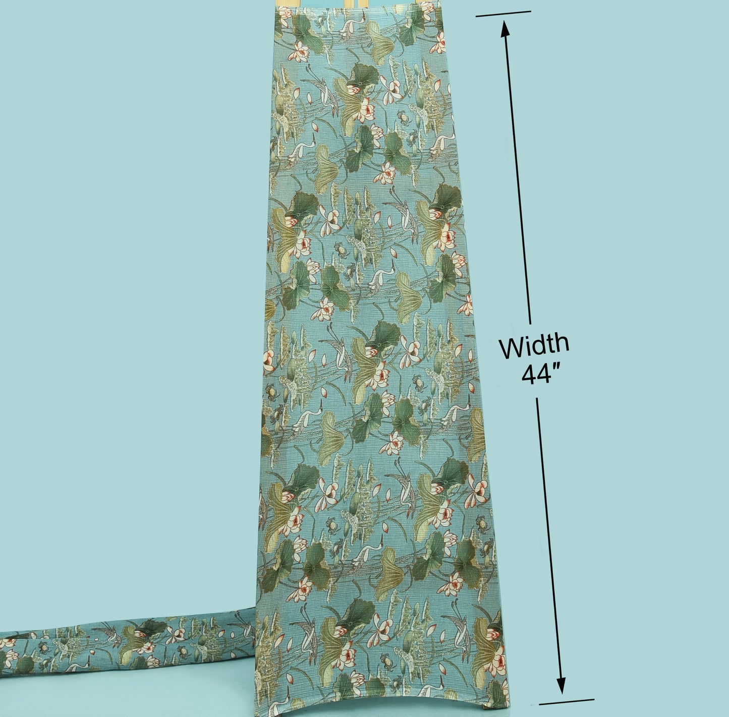 Multicolor Crush Chiffon Hydra Print Fabric