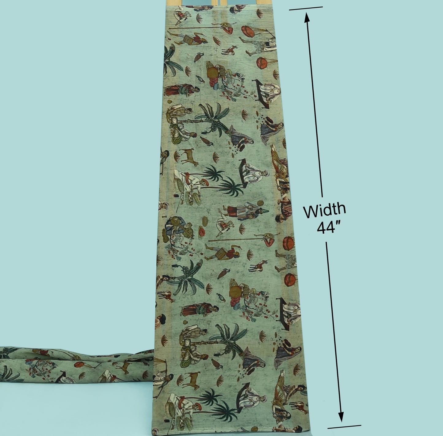 Multicolor Crush Chiffon Hydra Print Fabric