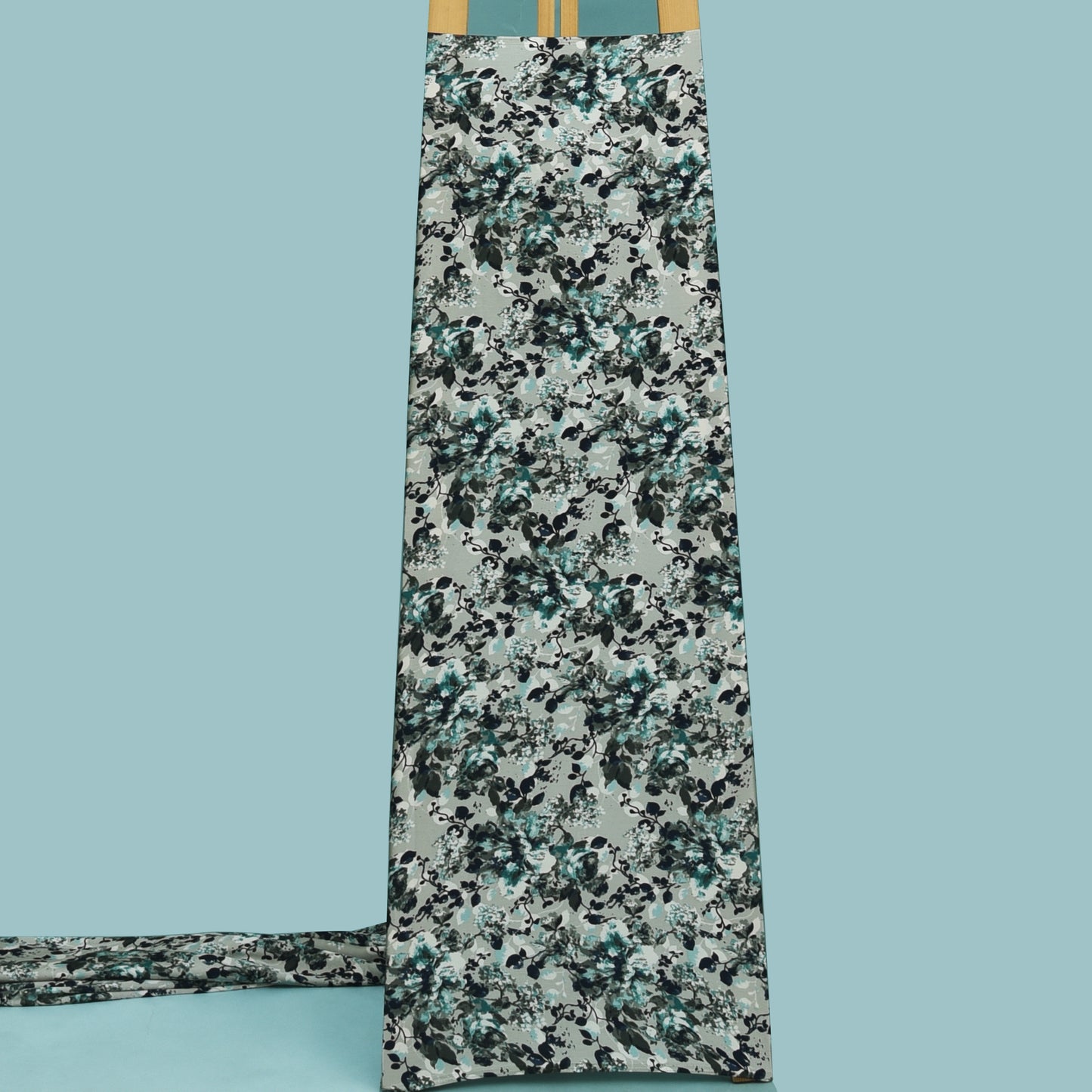 Multicolor Zara Satin Print Fabric