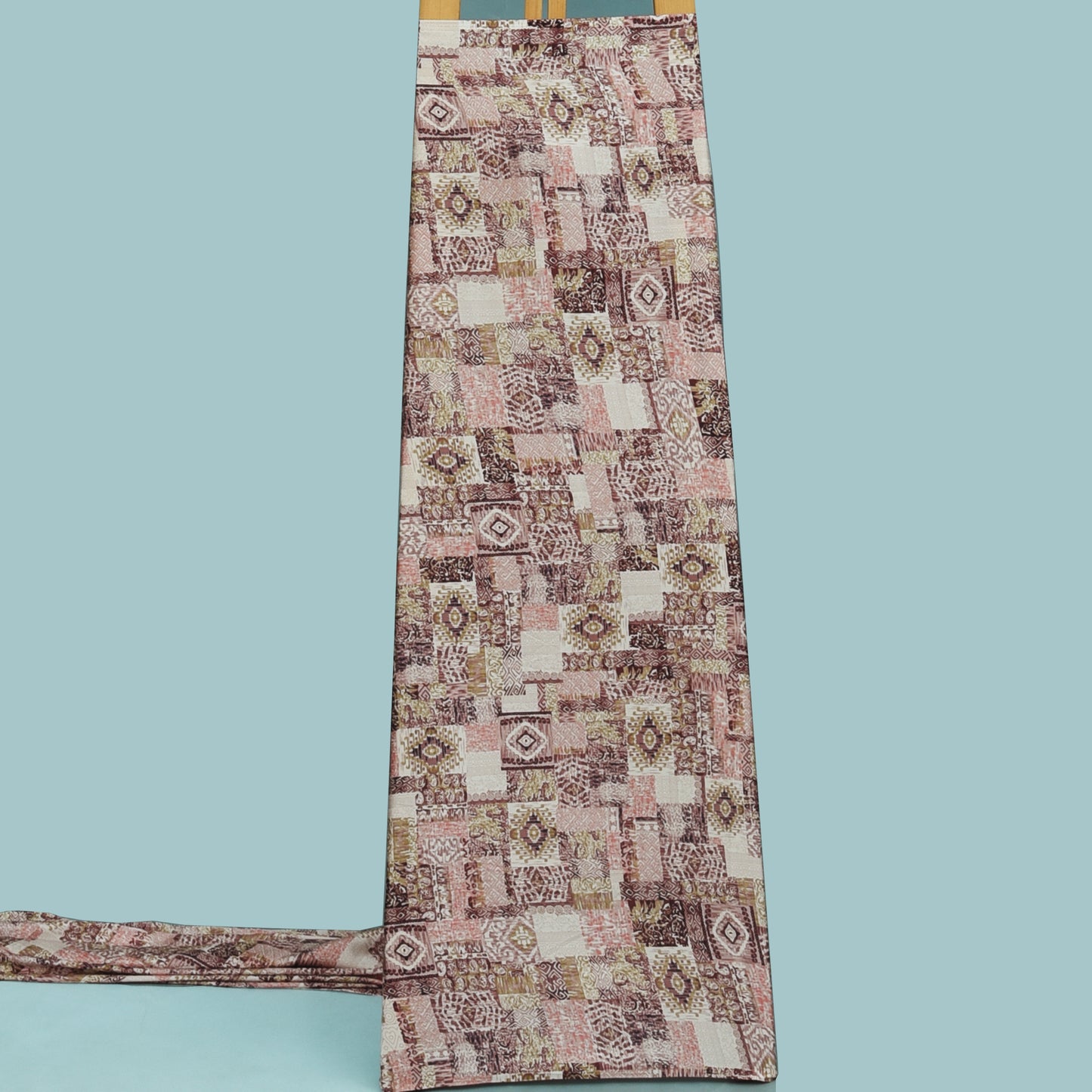 Multicolor Zara Satin Print Fabric