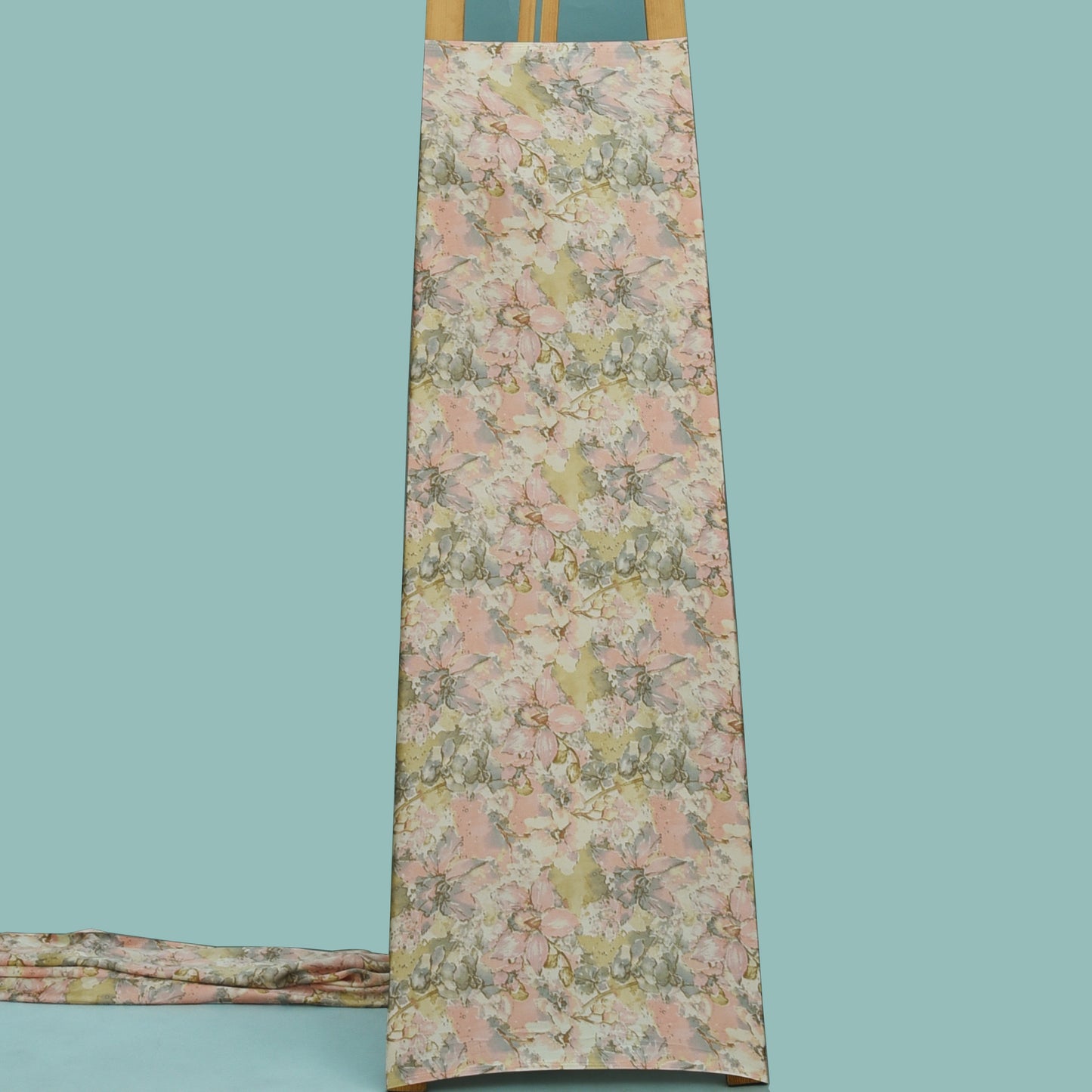 Multicolor Zara Satin Print Fabric