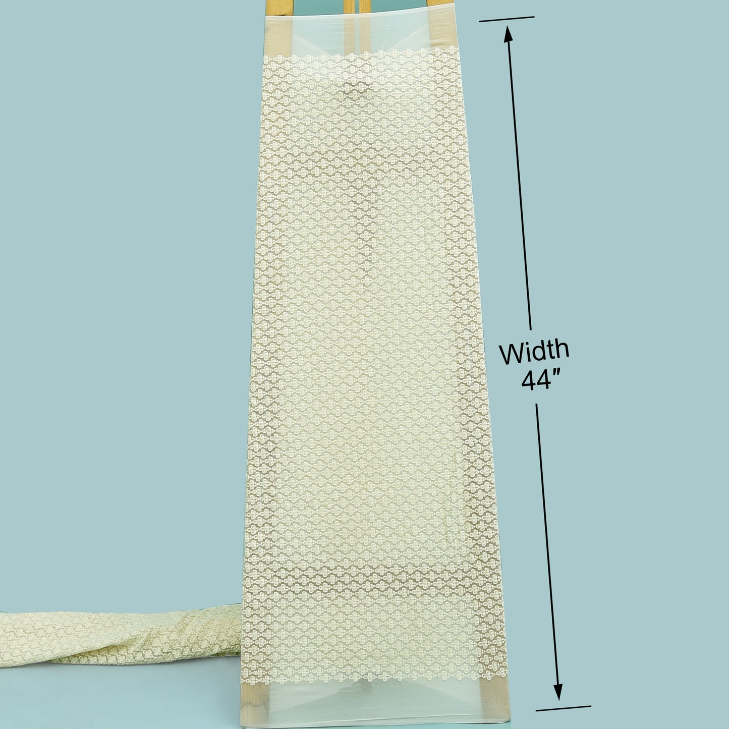 Dyeable Georgette Embroidery Fabric