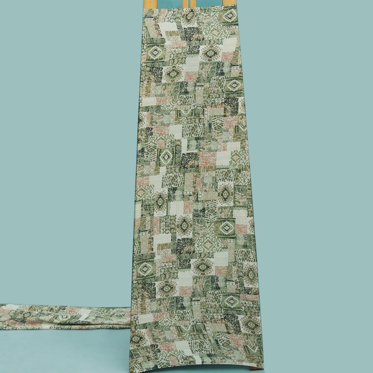 Multicolor Zara Satin Print Fabric