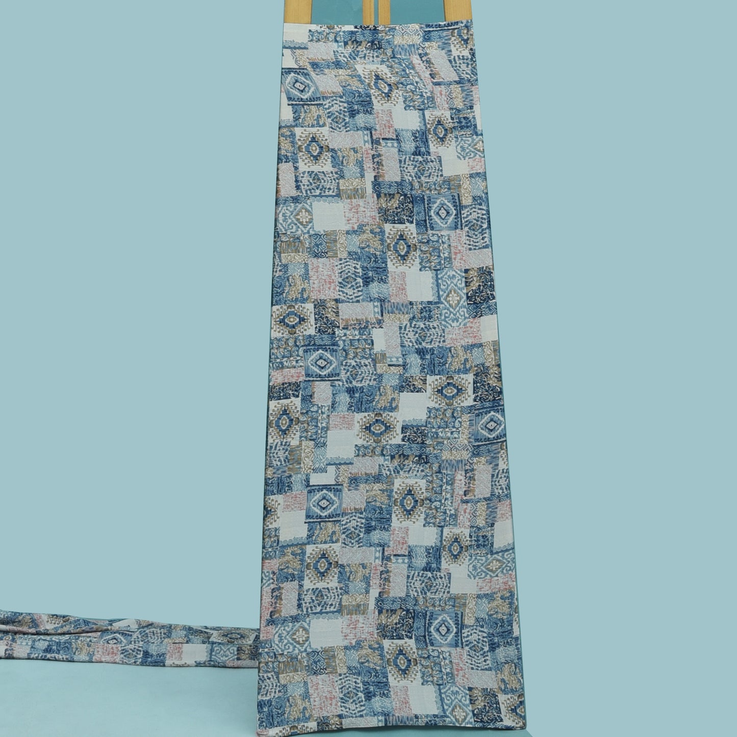 Multicolor Zara Satin Print Fabric