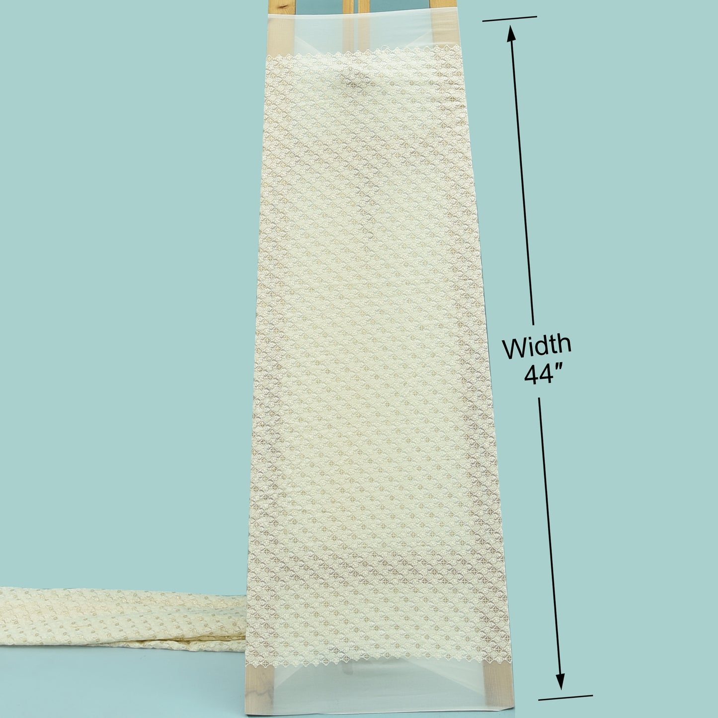 Dyeable Georgette Embroidery Fabric