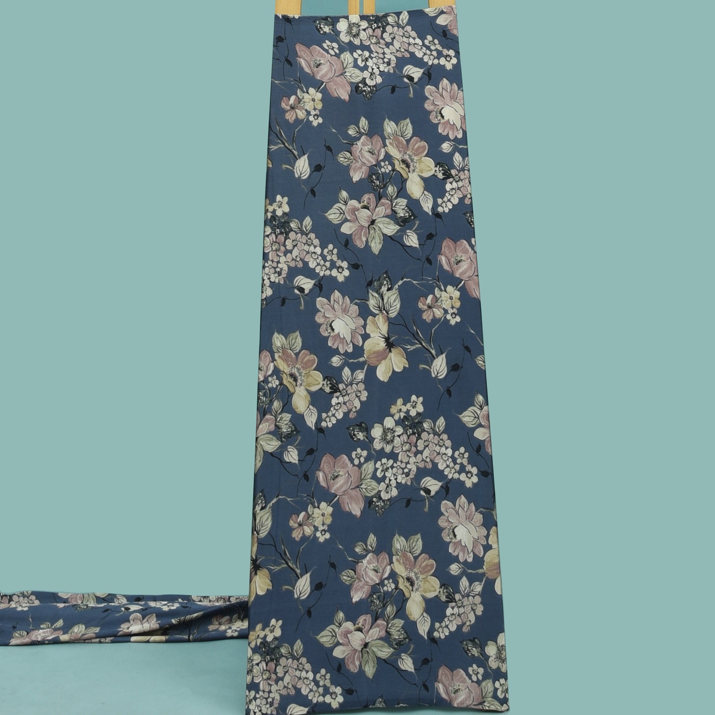 Multicolor Zara Satin Print Fabric