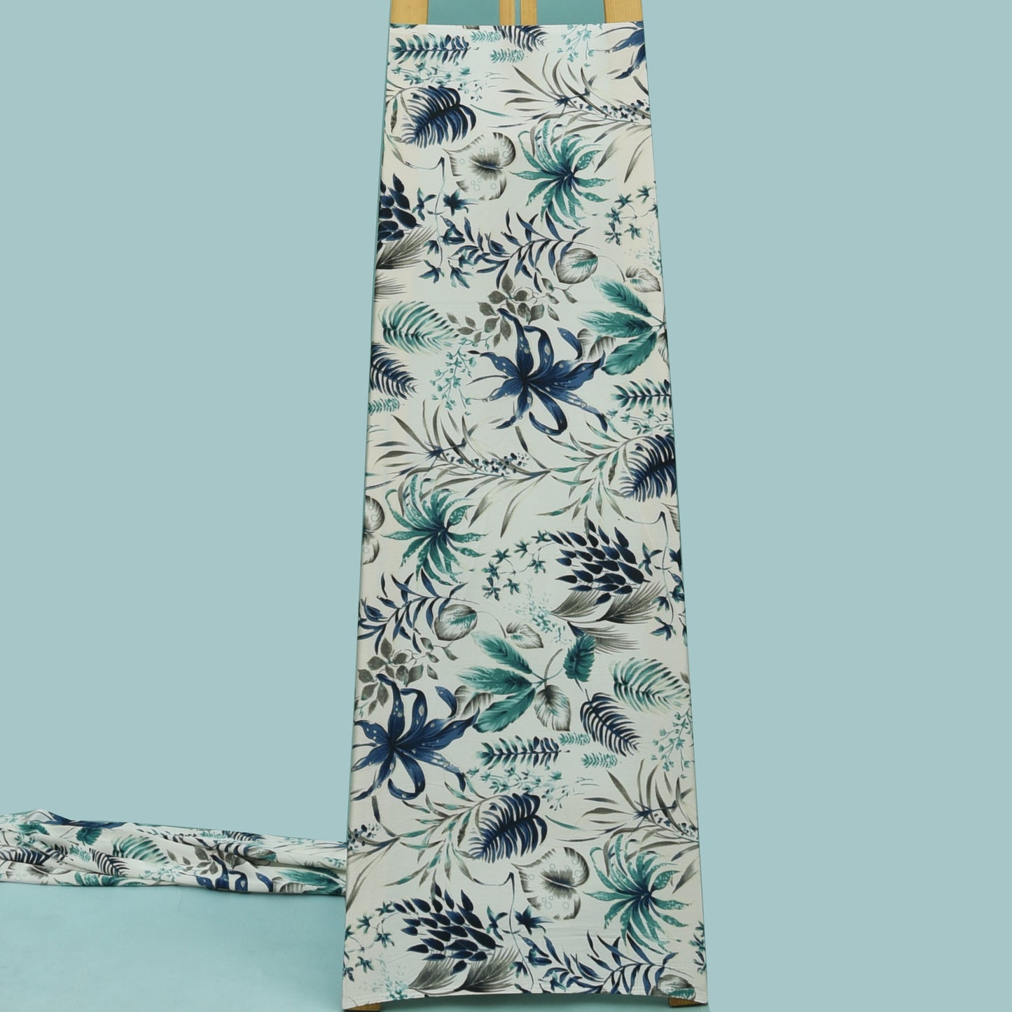 Multicolor Zara Satin Print Fabric