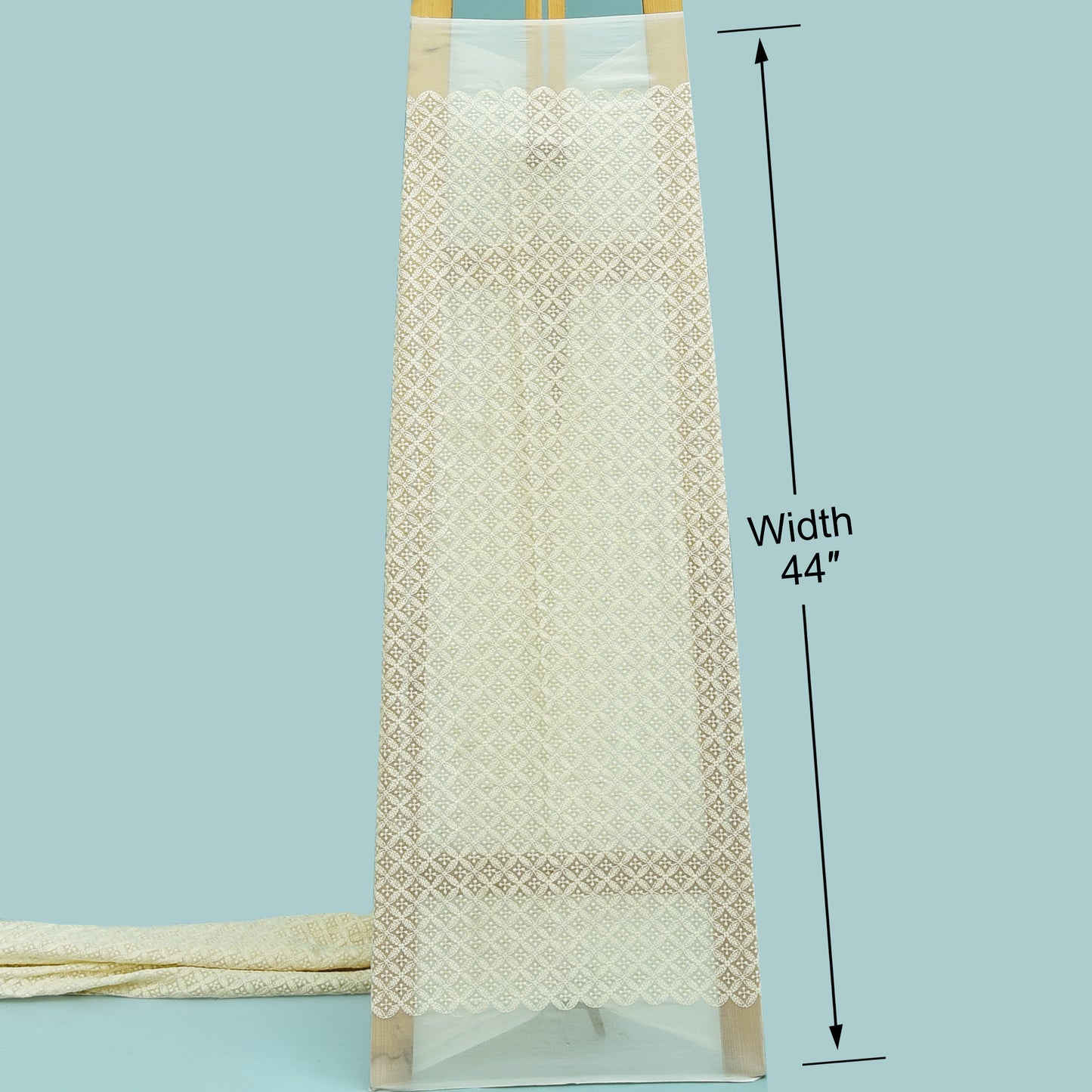 Dyeable Georgette Embroidery Fabric