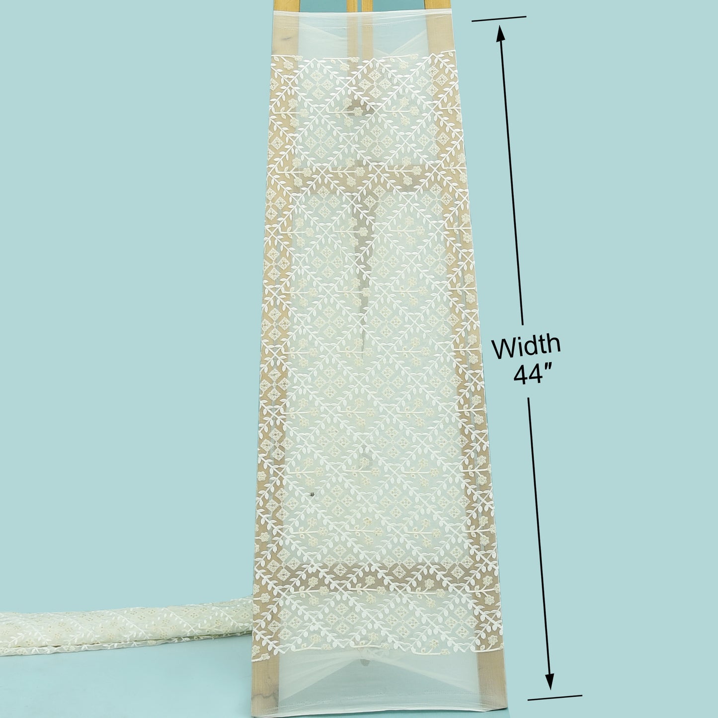 Dyeable Georgette Embroidery Fabric