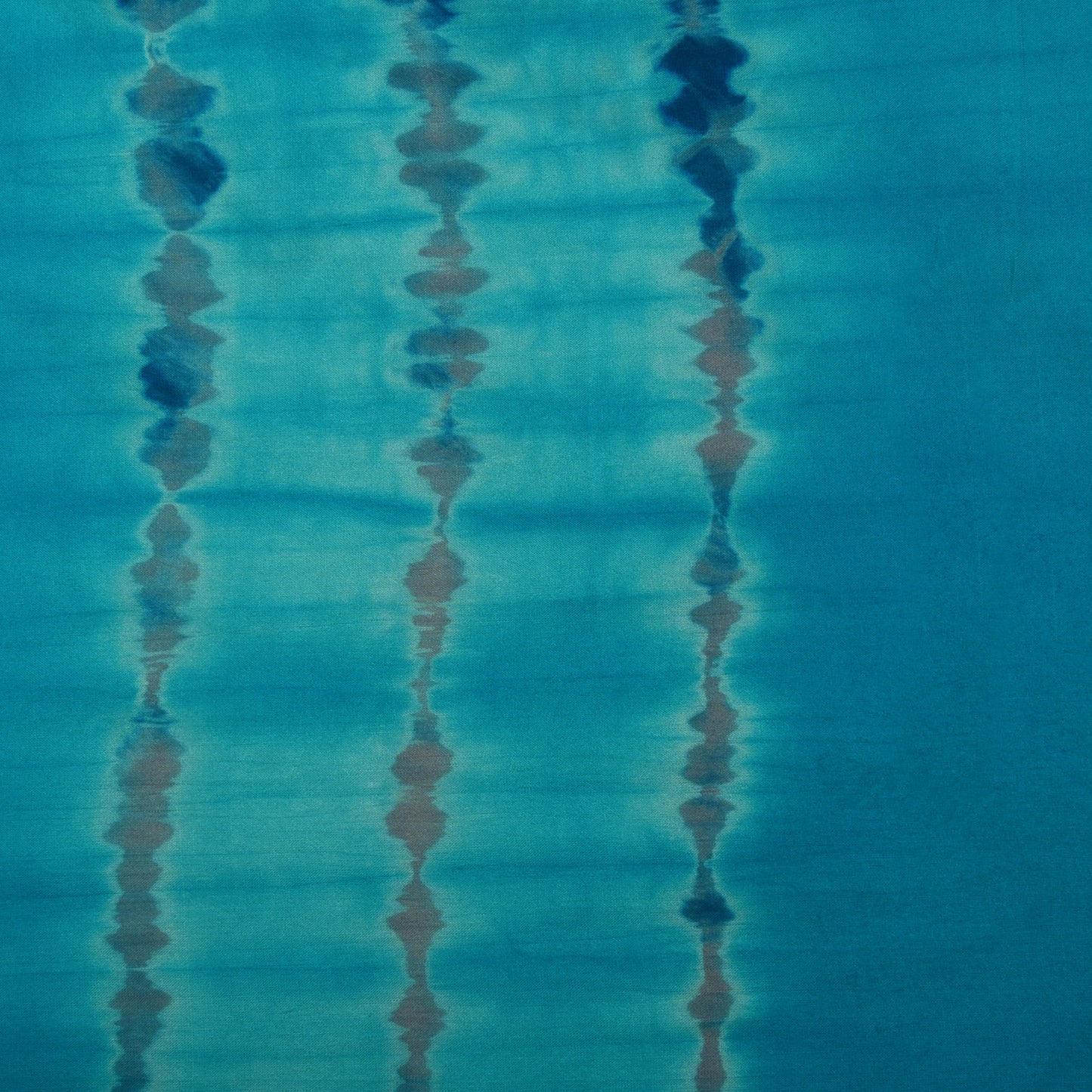 Firozi Color Silk Shibori Fabric