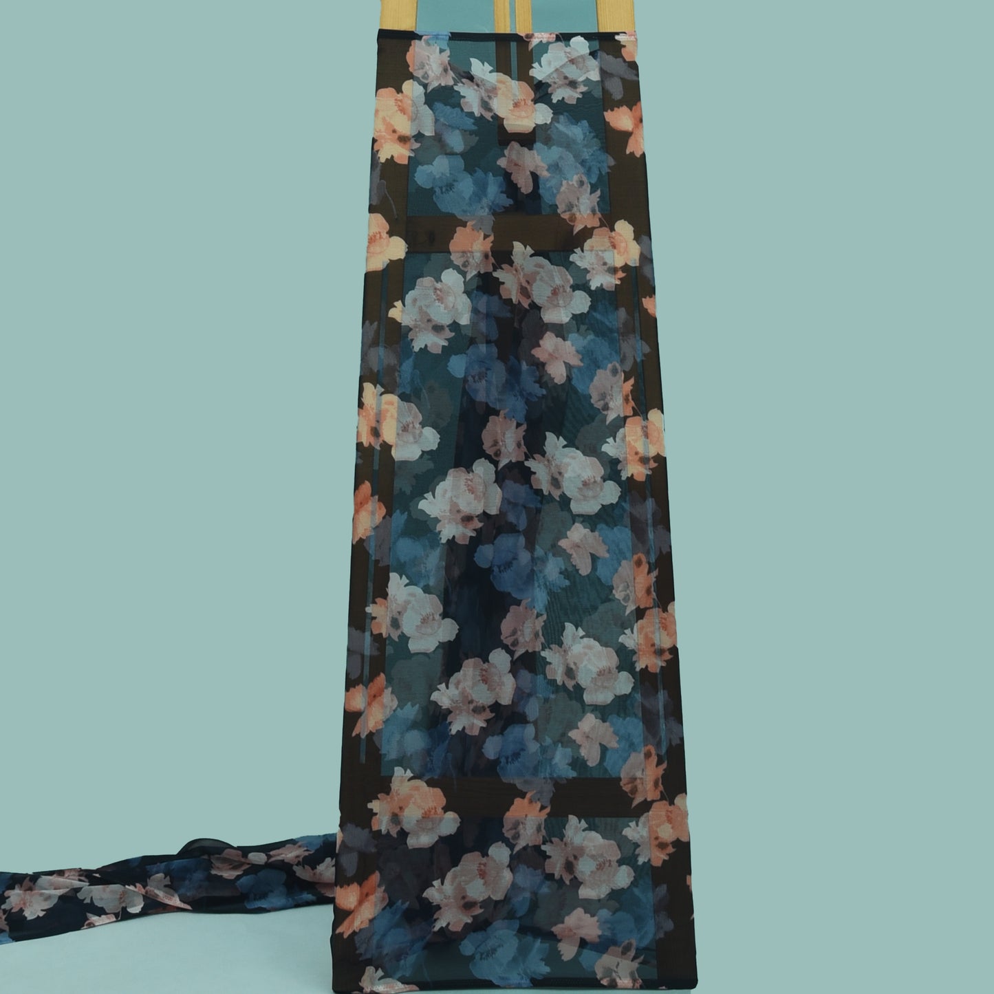 Multicolor Zara Satin Print Fabric