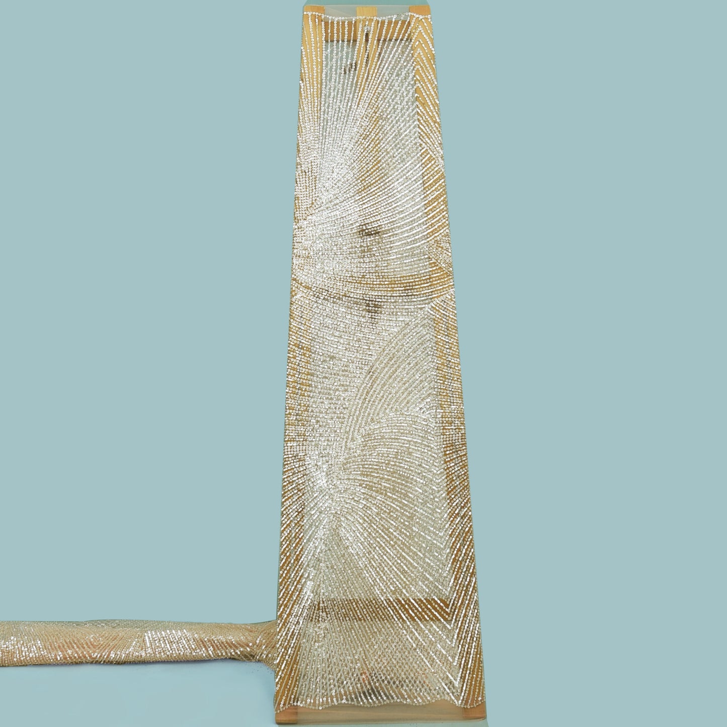 Imported Net Sequins Embroidery Fabric