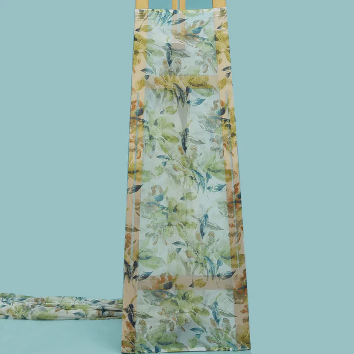 Multicolor Chiffon Print Fabric (Cut Pieces 5Mtr)