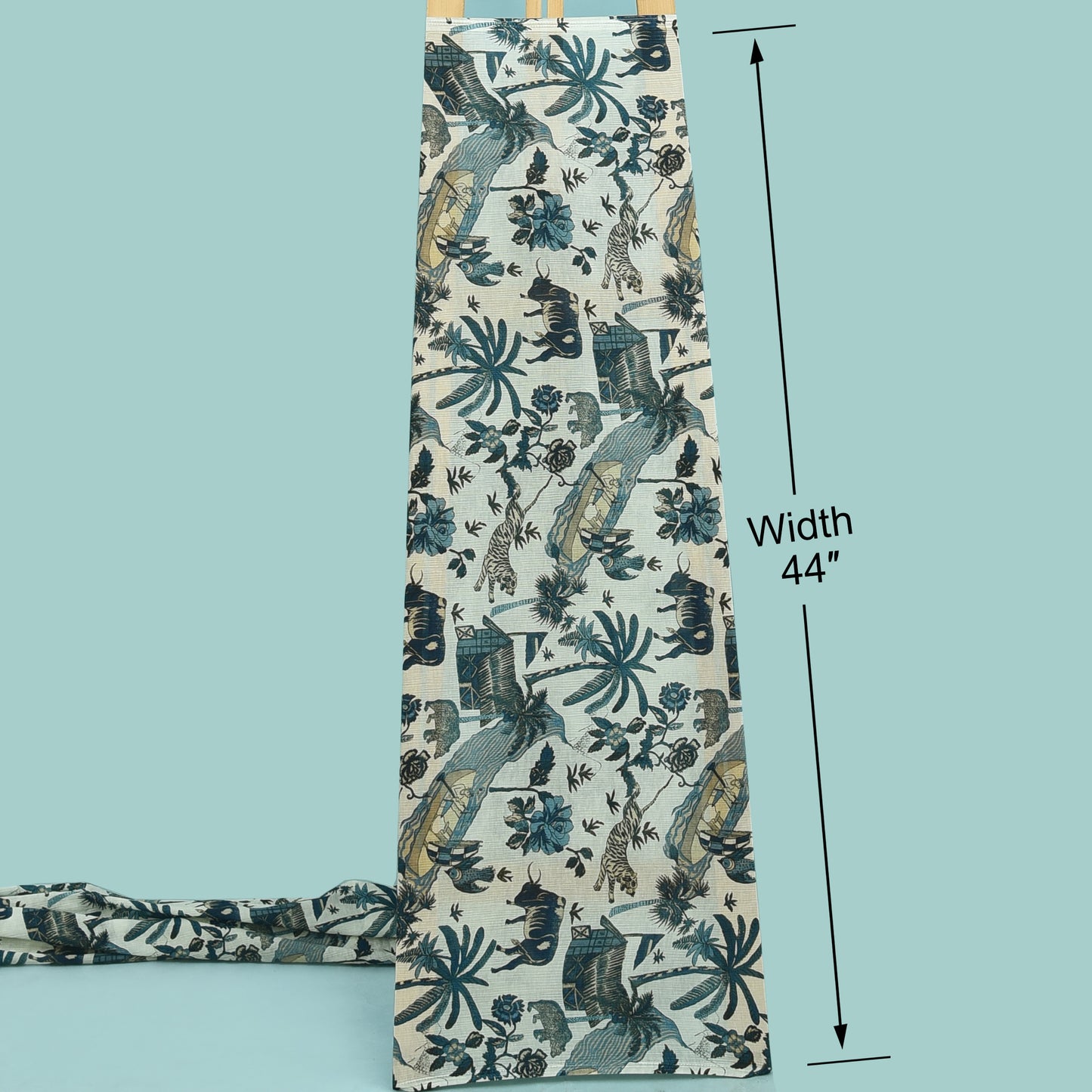 Multicolor Chinon Crush Hydra Print Fabric