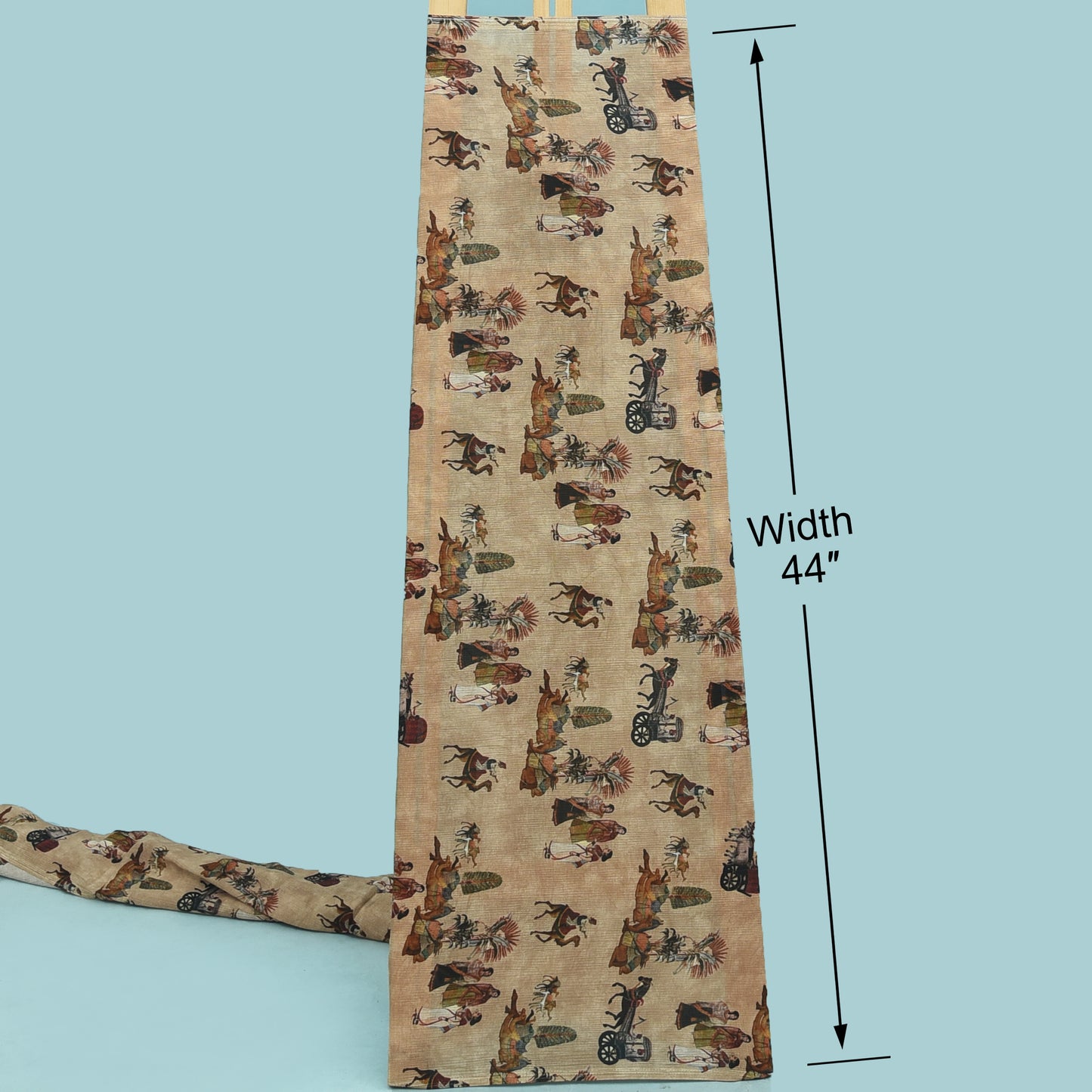 Multicolor Chinon Crush Hydra Print Fabric