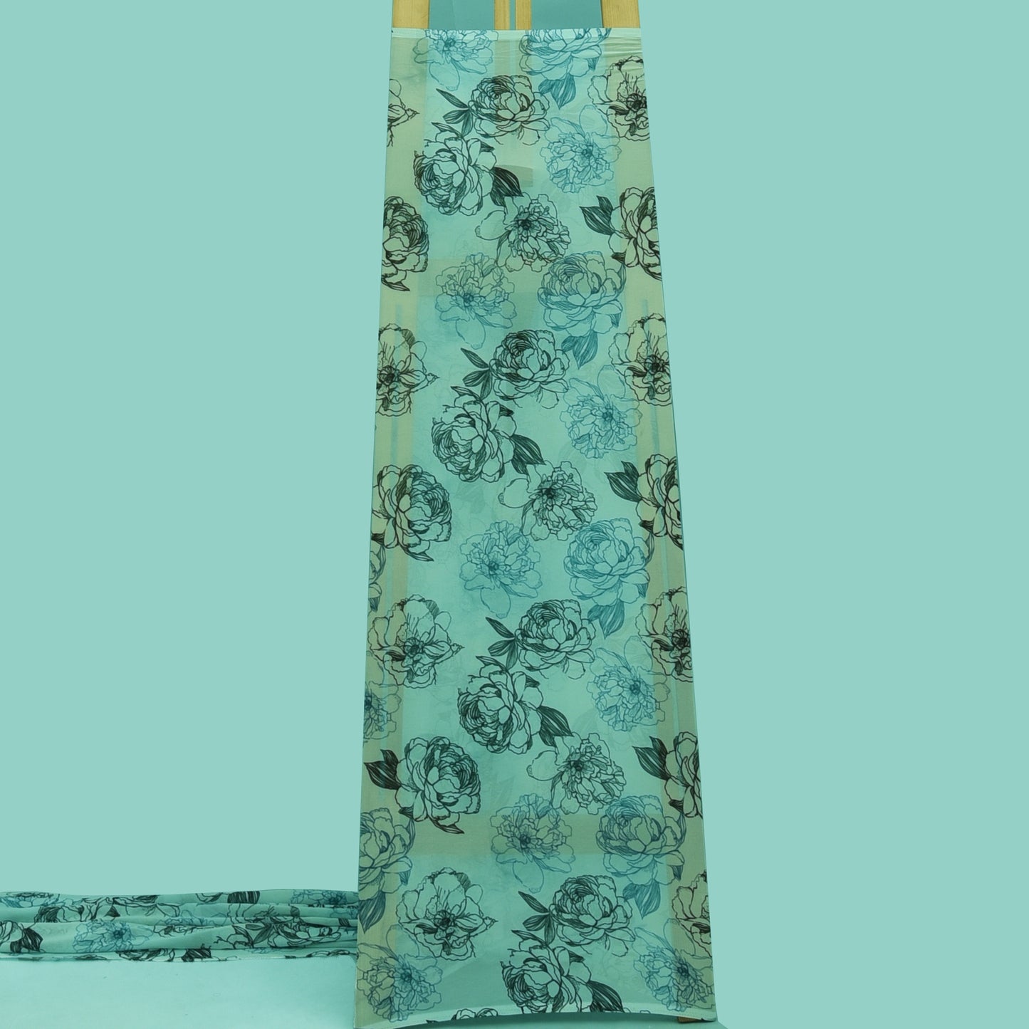 Multicolor Georgette Print Fabric