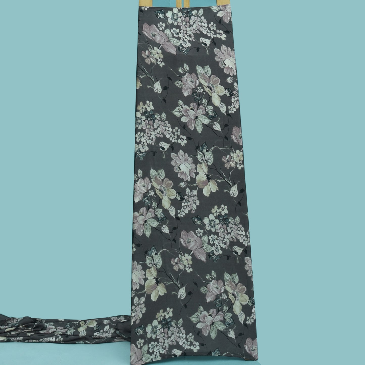 Multicolor Zara Satin Print Fabric