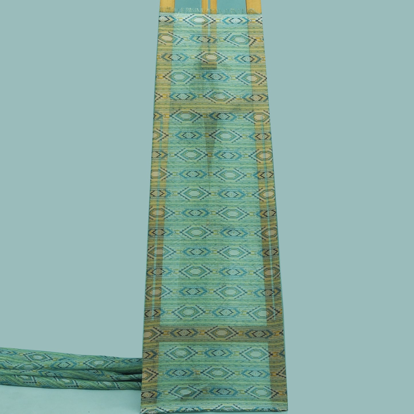 Multicolor Organza Print Fabric