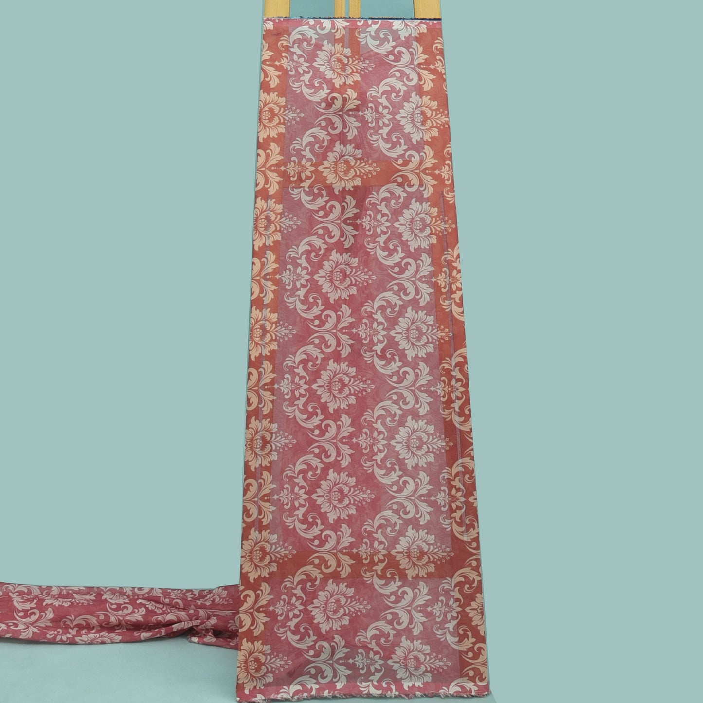 Multicolor Organza Print Fabric