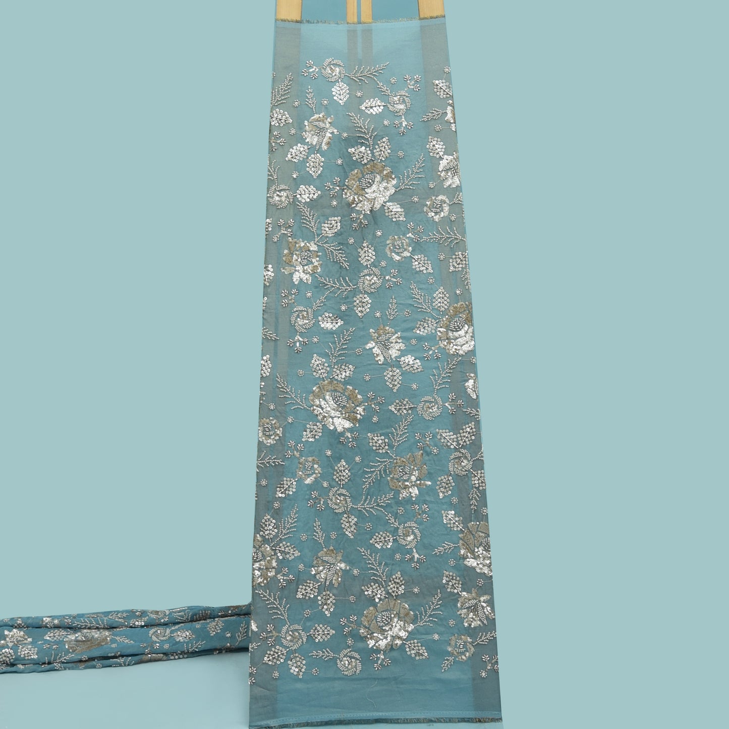 Tissue Sequins Embroidery Fabric