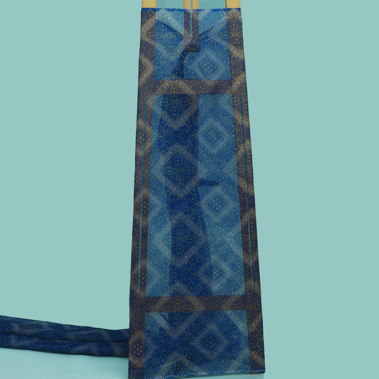 Multicolor Organza Print Fabric