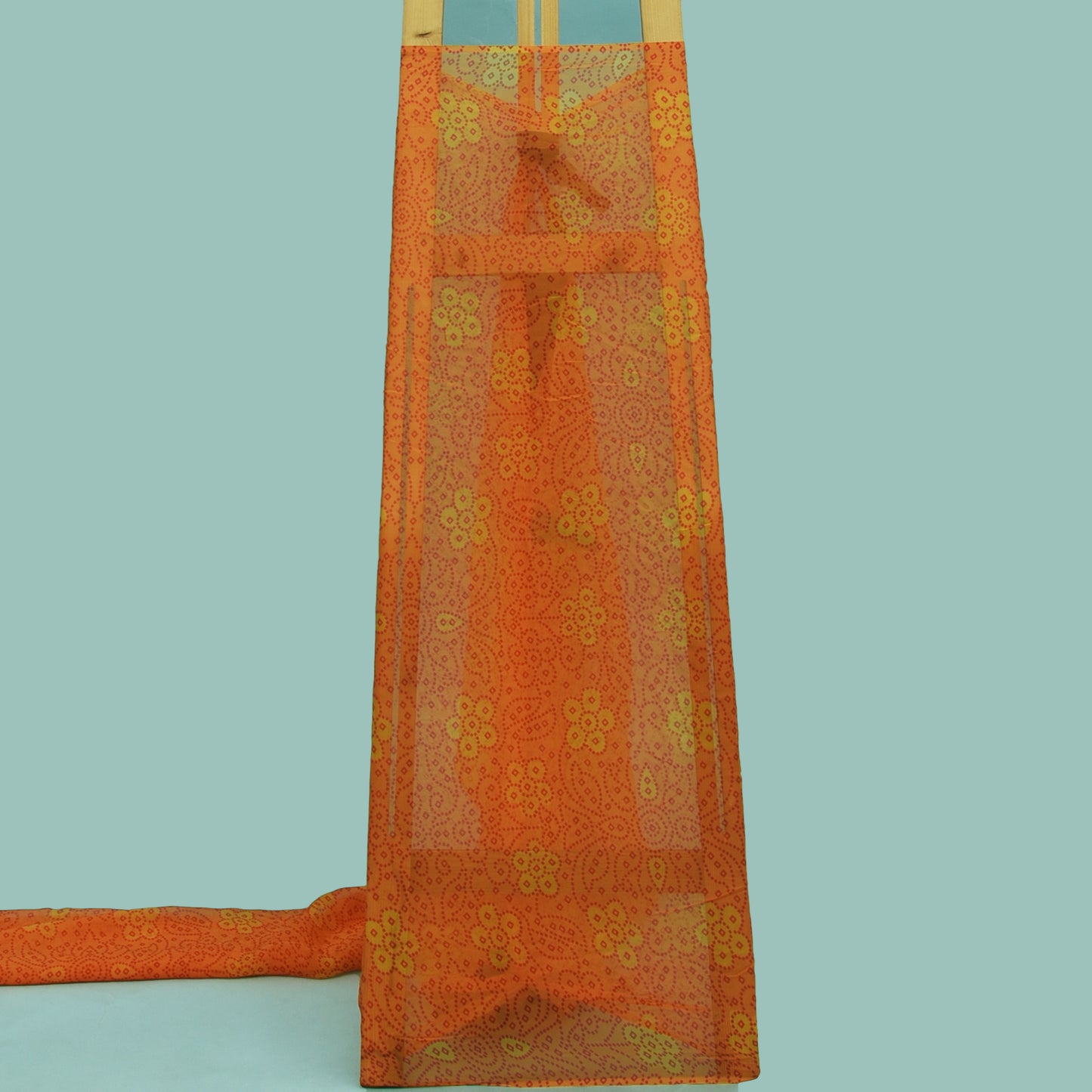 Multicolor Organza Print Fabric