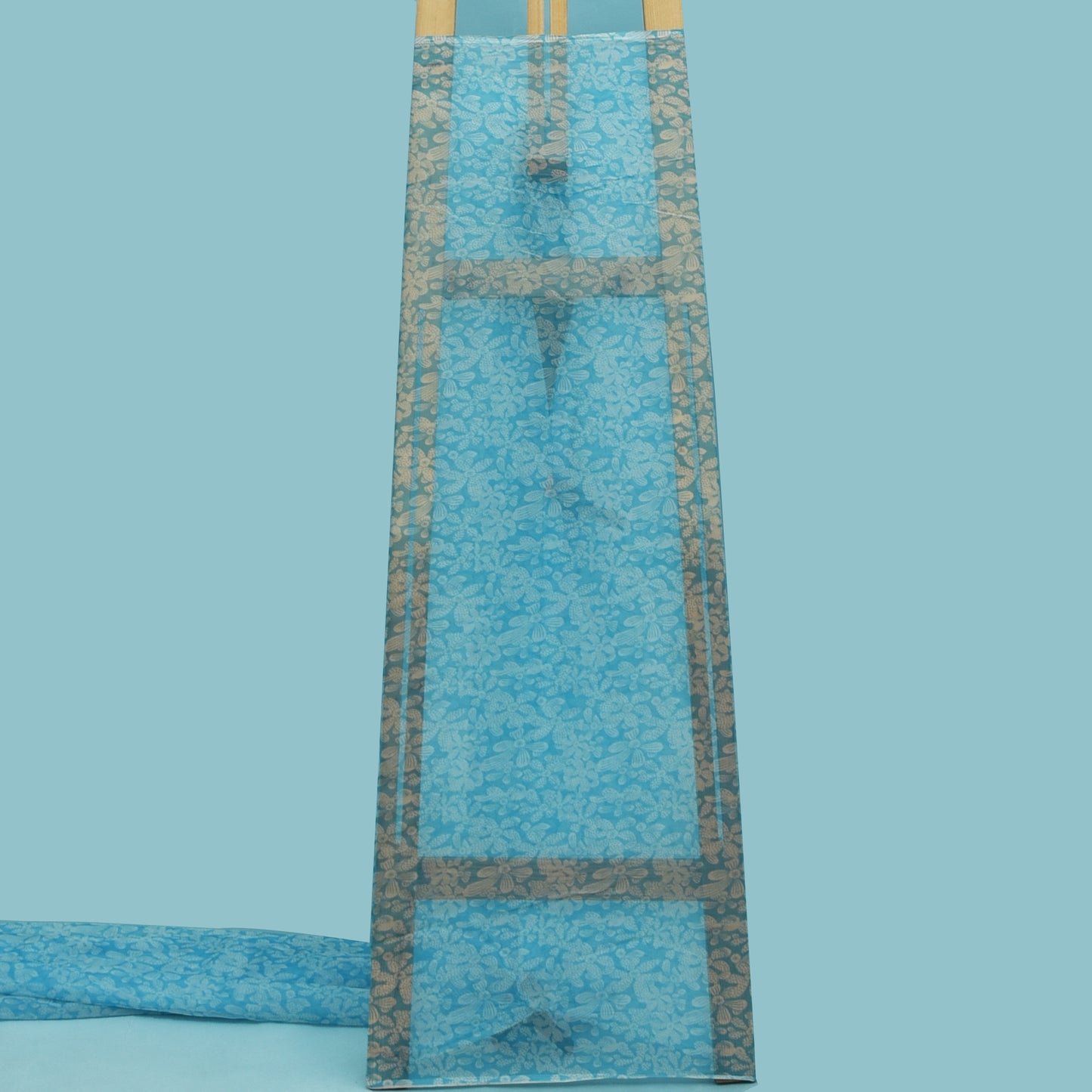 Multicolor Organza Print Fabric