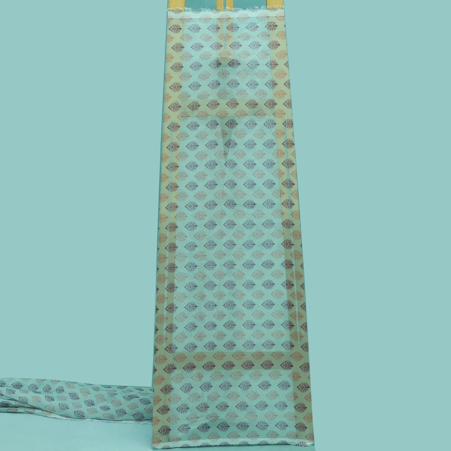 Multicolor Organza Print Fabric